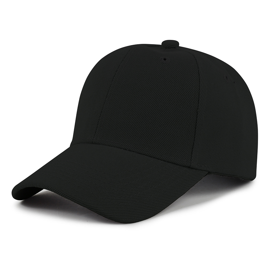 Kids' Stock Solid Color Polyester 6-Panel Cap 10