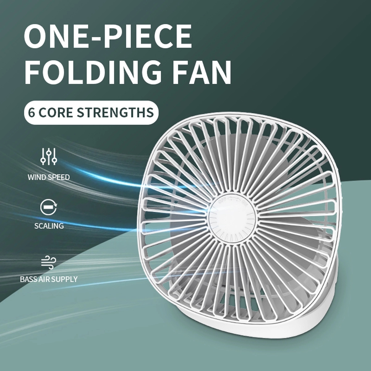 Usb Rechargeable Folding Desktop Fan 4