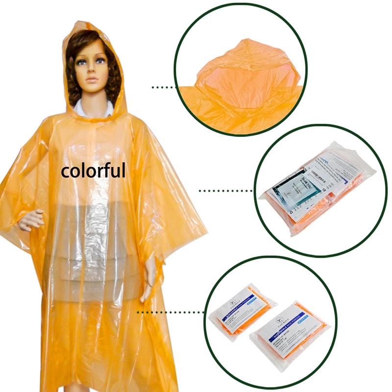 Disposable Poncho Raincoat 2