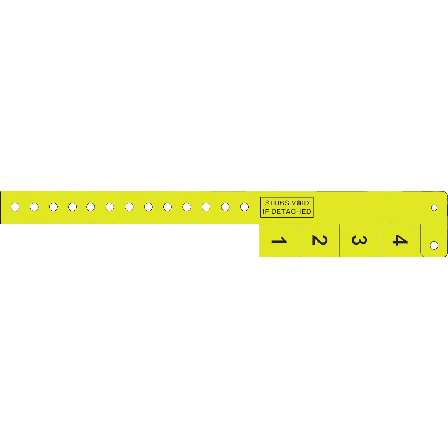 Multi-Tab Vinyl Wristband with 4 Tabs 5