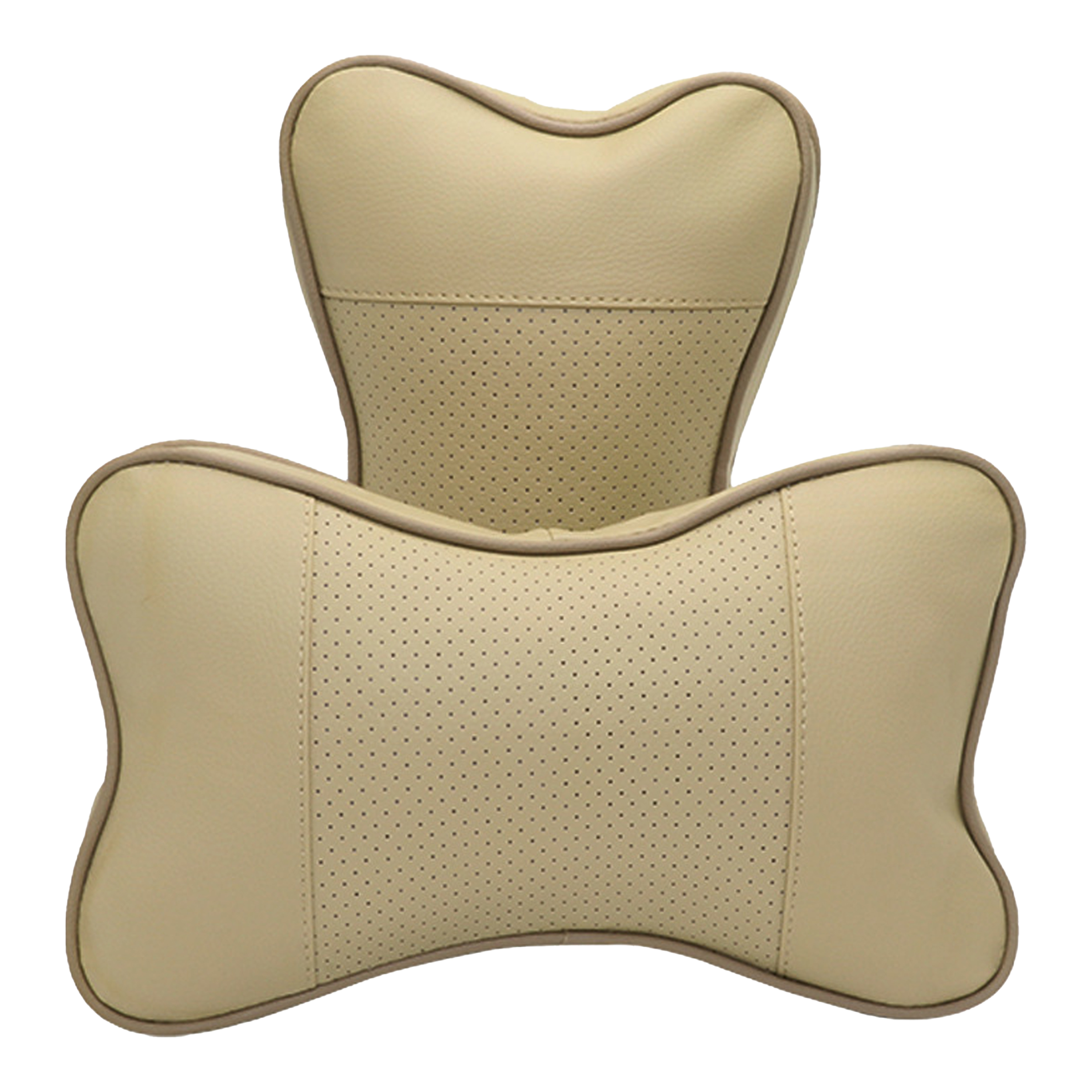 Faux Leather Car Neck Protection Pillow 1