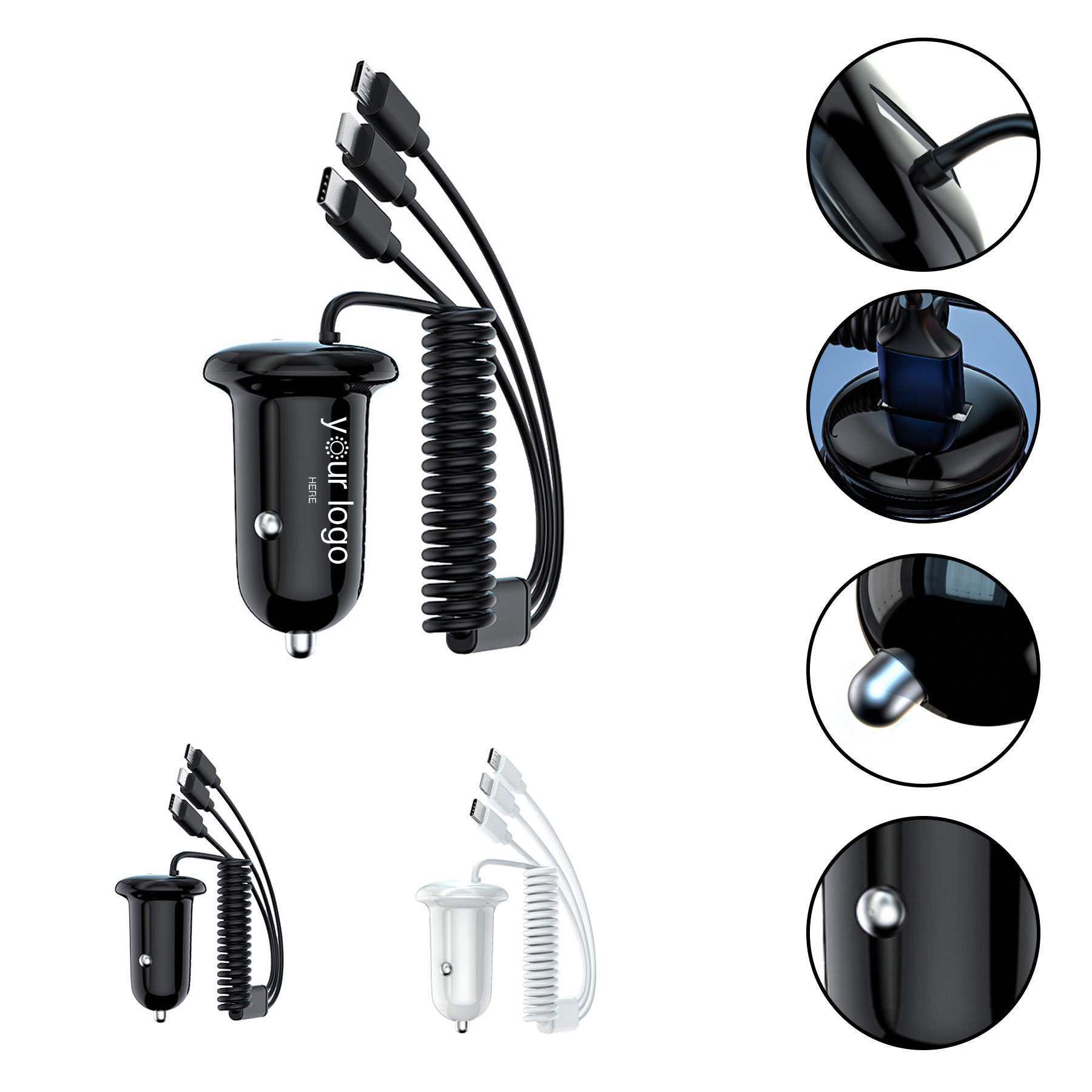 Dual Port Usb Cables 3 In 1 Multiple Fast Charger 2