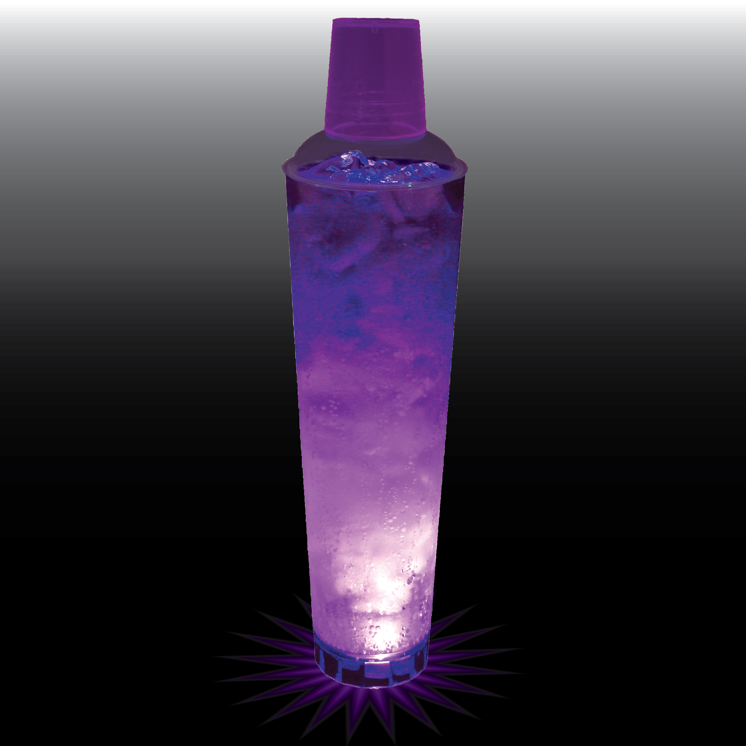 32oz Single Light 3 Piece Large Volume Plastic Cocktail Shaker 2