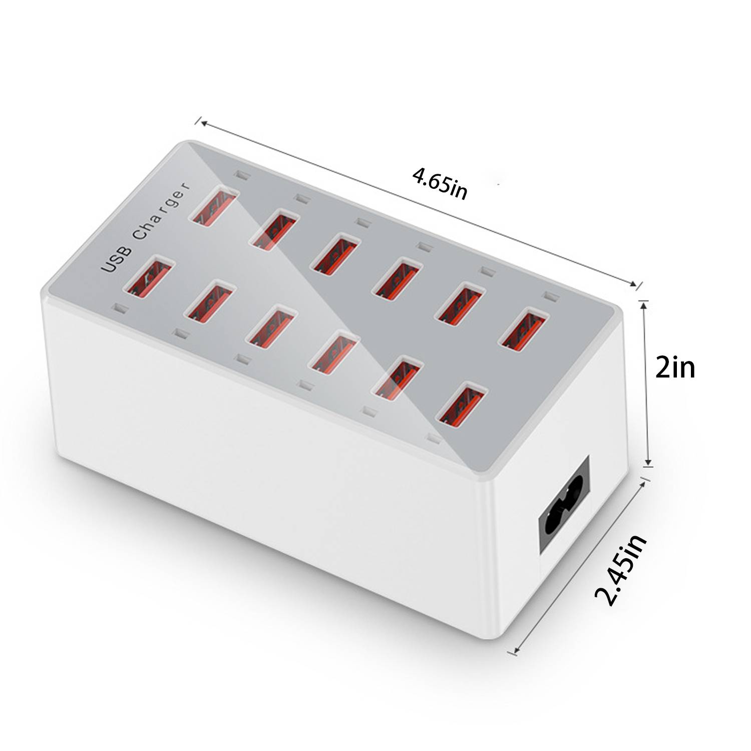 Mobile tablet 60W 12 Port USB Fast Charging Socket 5