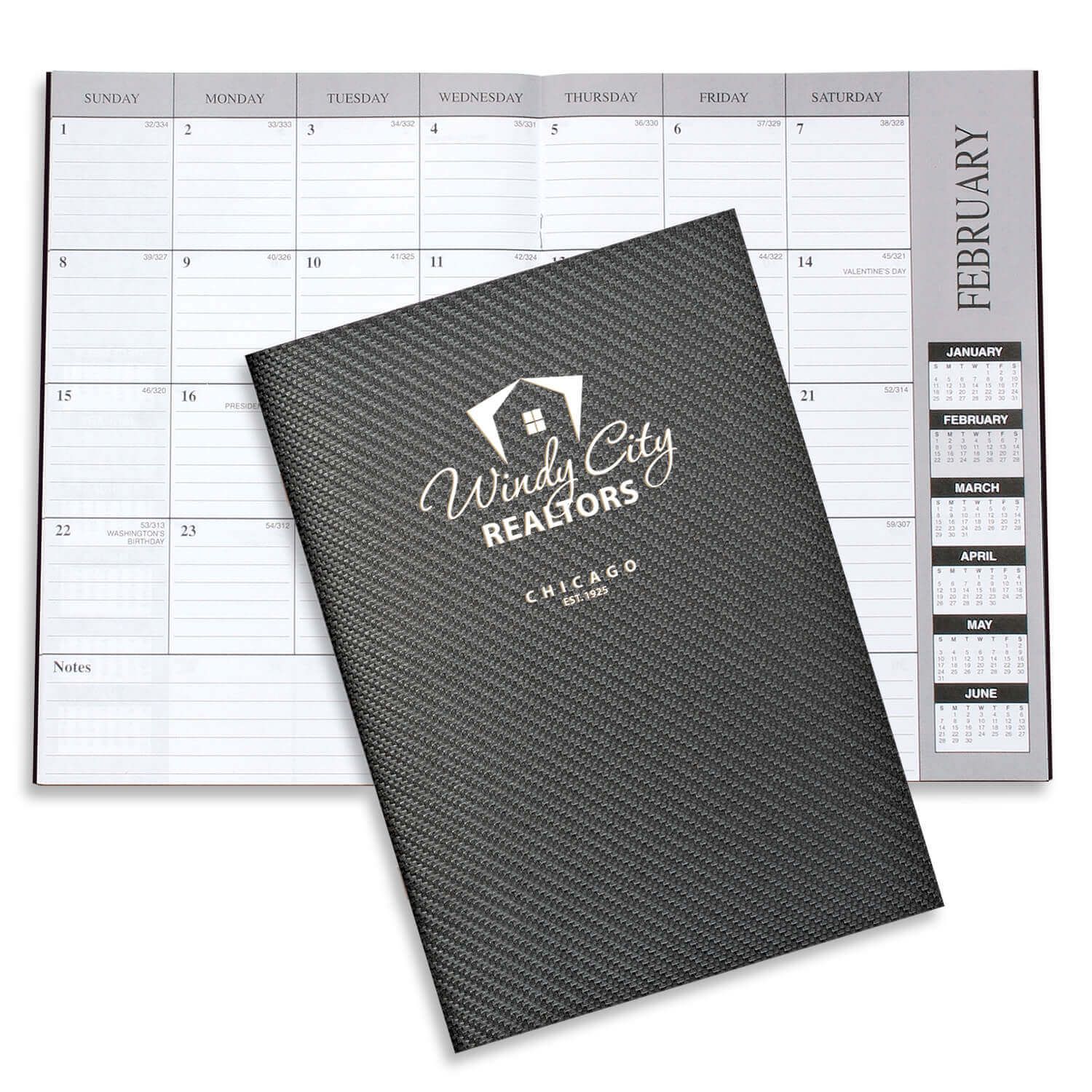 Monthly Desk Planner - Leatherette 24