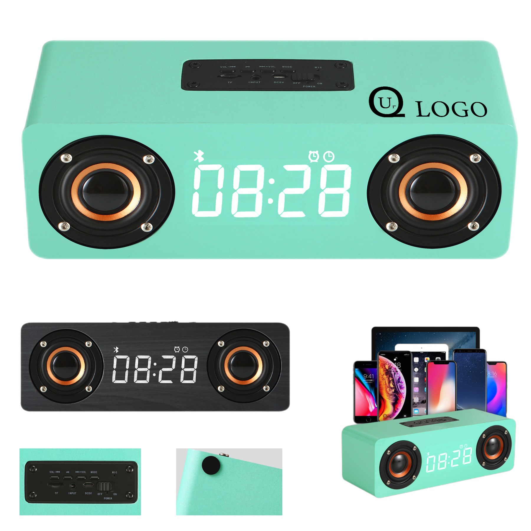 Wireless Bluetooth Speaker Alarm Clock