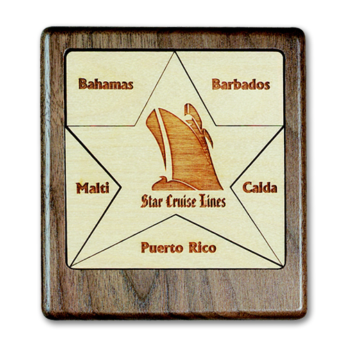 Wood Jigsaw Puzzle - 9 piece square 10