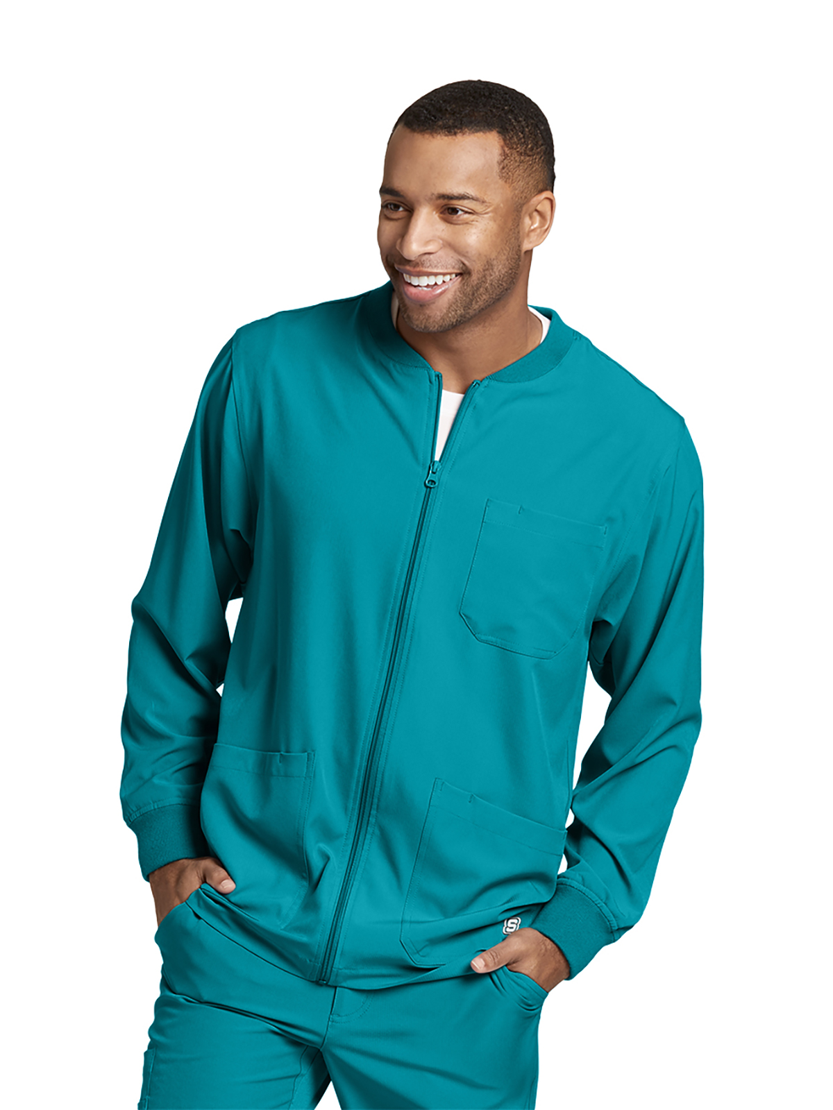 Skechers - Men's Three-Pocket Zip-Up Structure Warm-Up Scrub Jacket 39