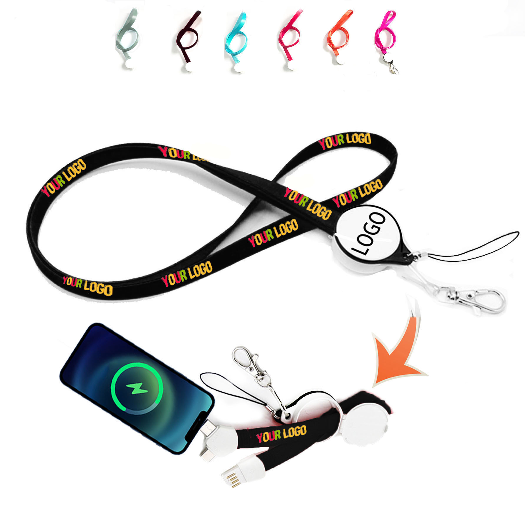 3 In 1 Charging Cable Lanyard 2