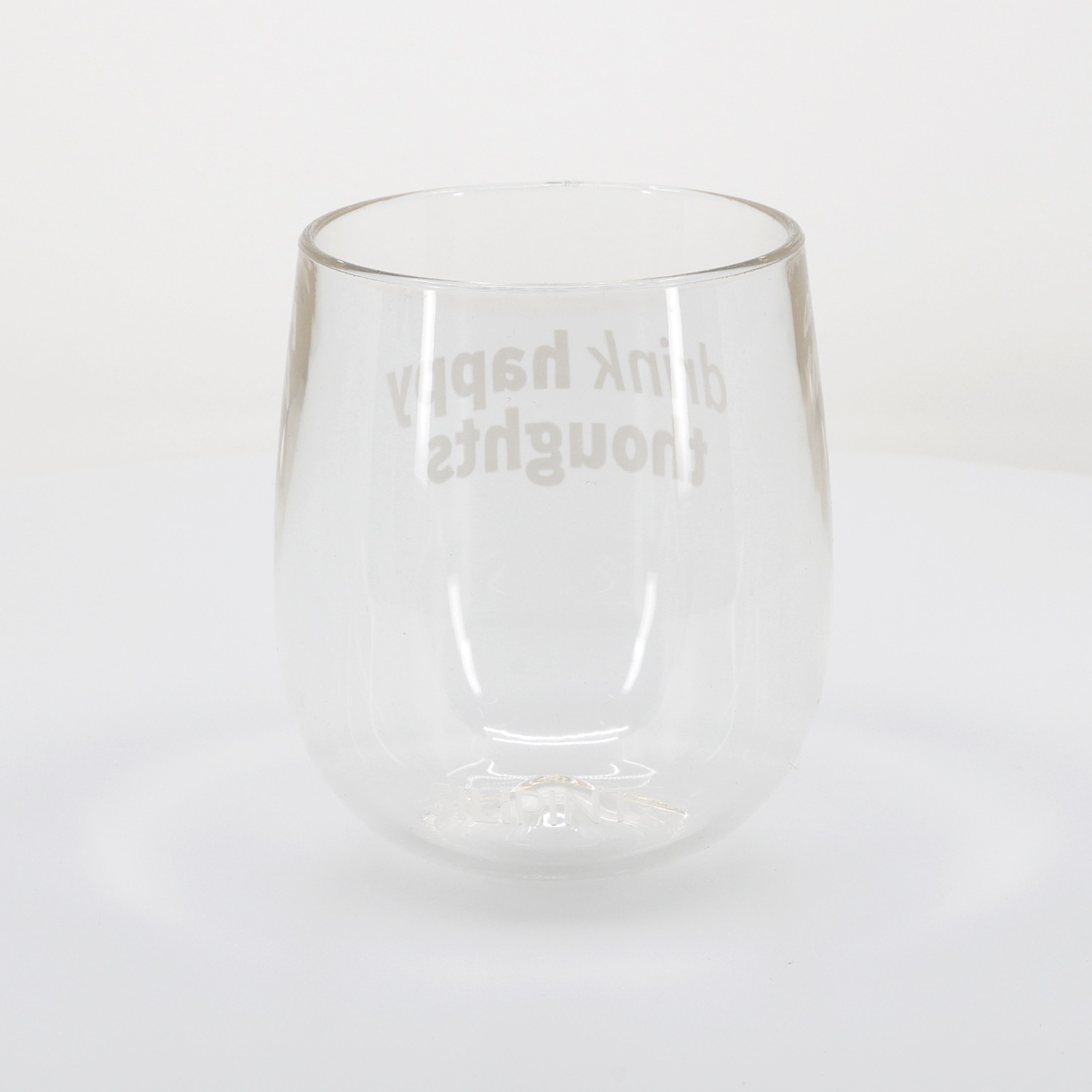 Silipint® Clear Stemless Wine Glass - 12 oz. 4