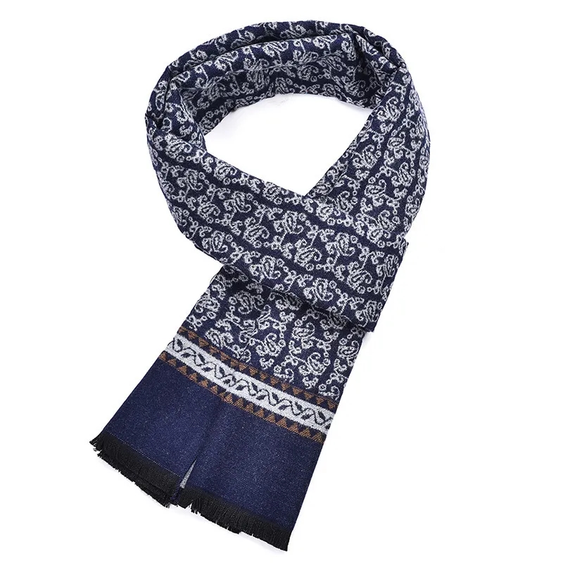 Cashew Flower Cashmere-Like Cotton Viscose Scarf 1