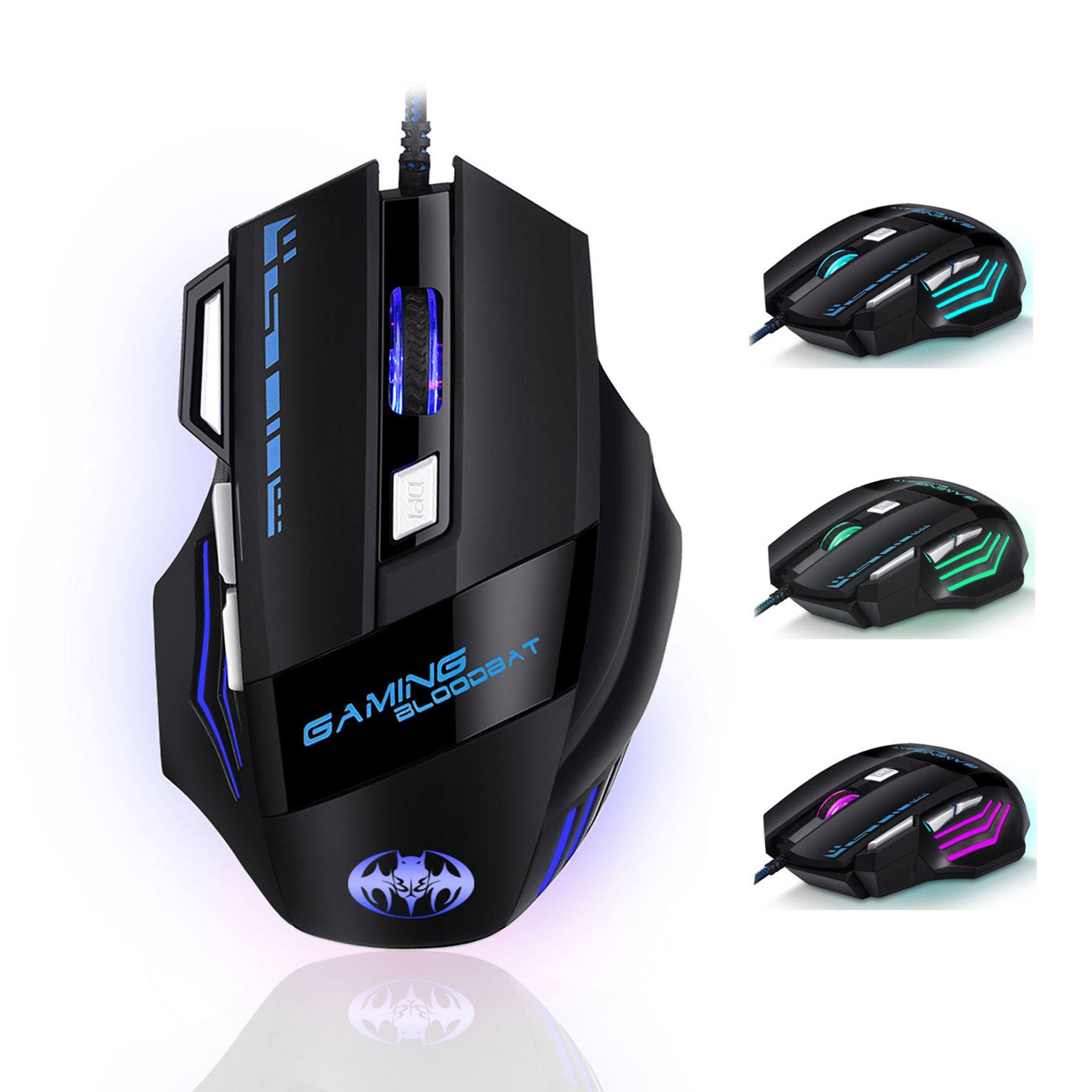 Flashing Wired Gaming Keyboard Computer Mouse 1