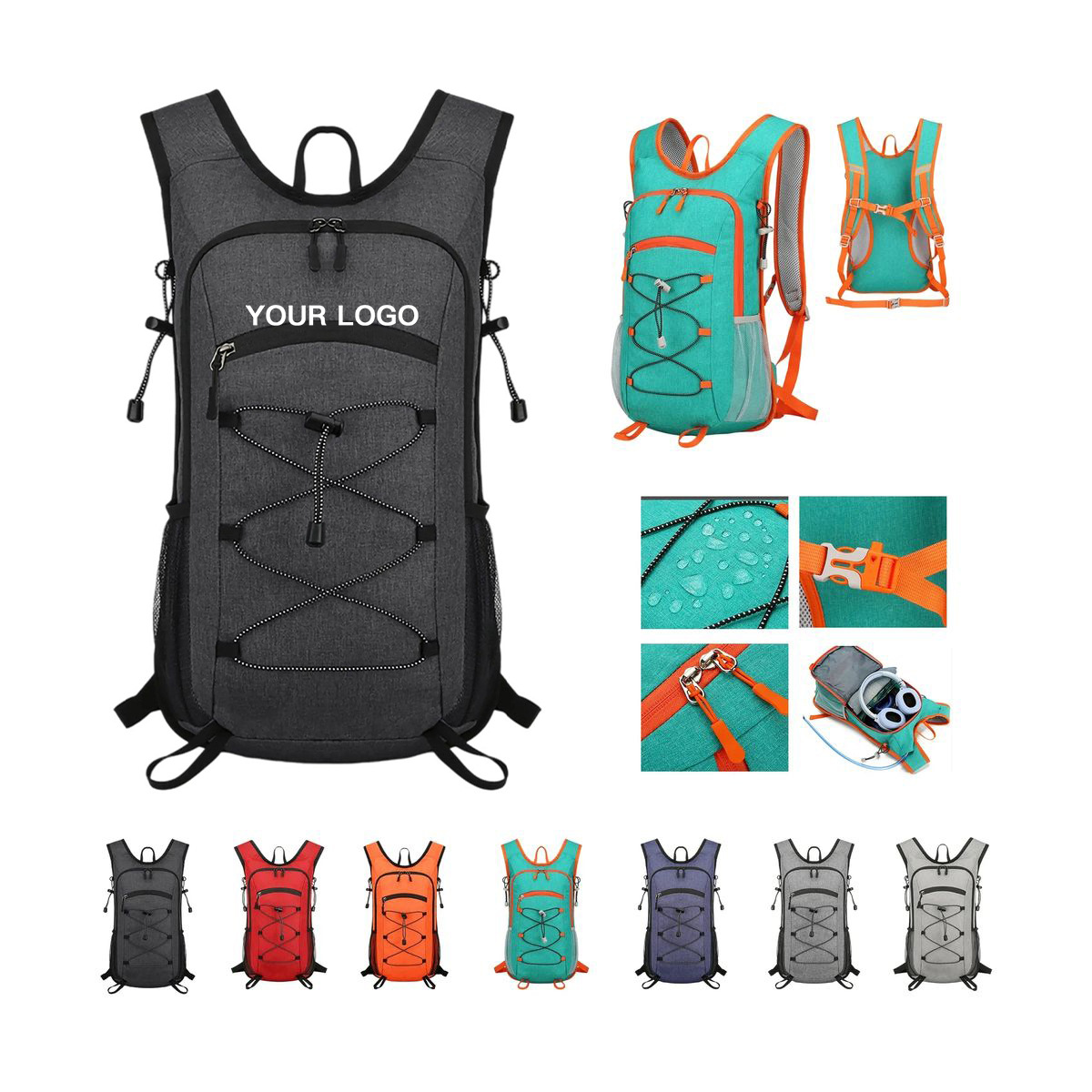 Lightweight Splash Proof Travel Daypack 4