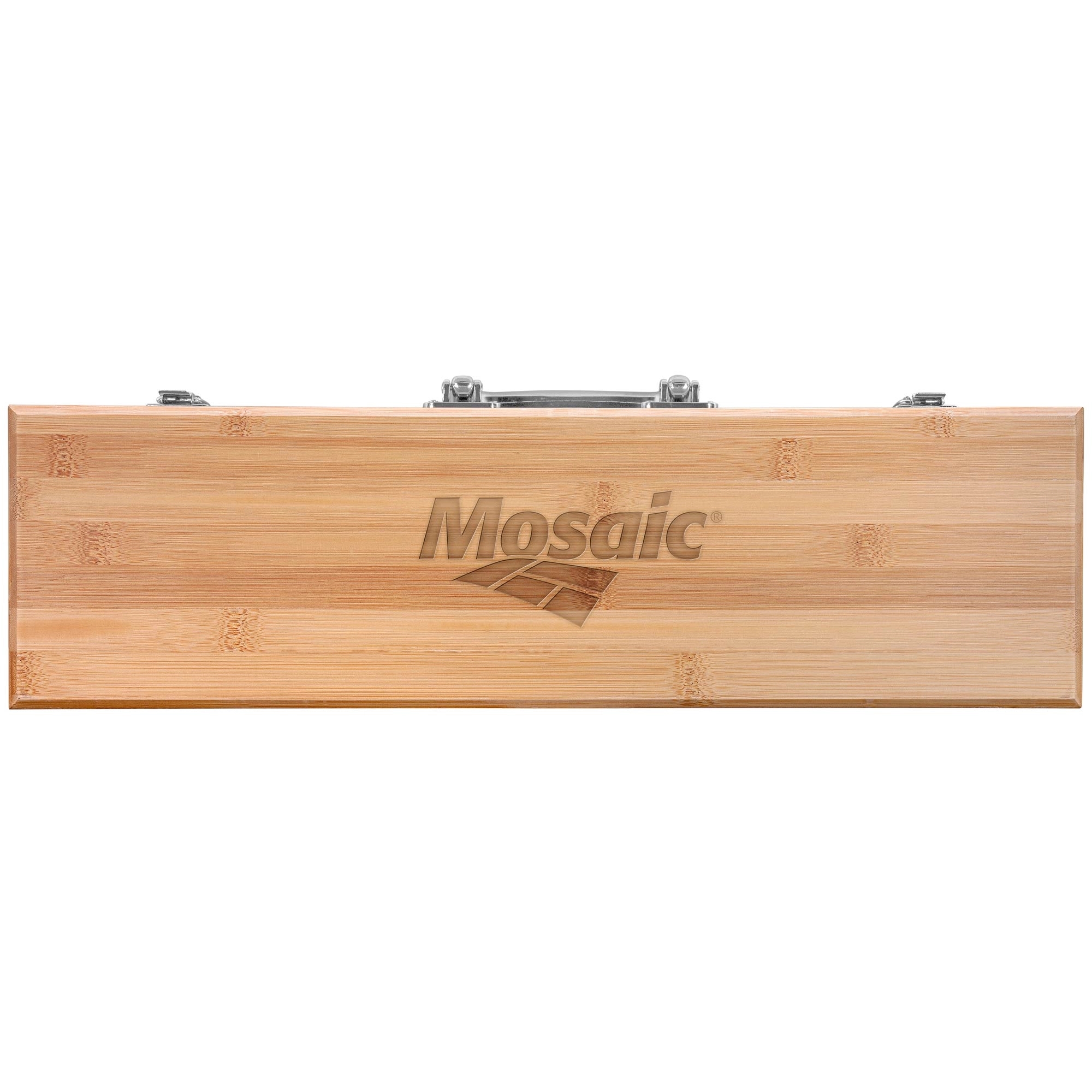 3-Piece BBQ Grill Utensil Set with Bamboo Case 4