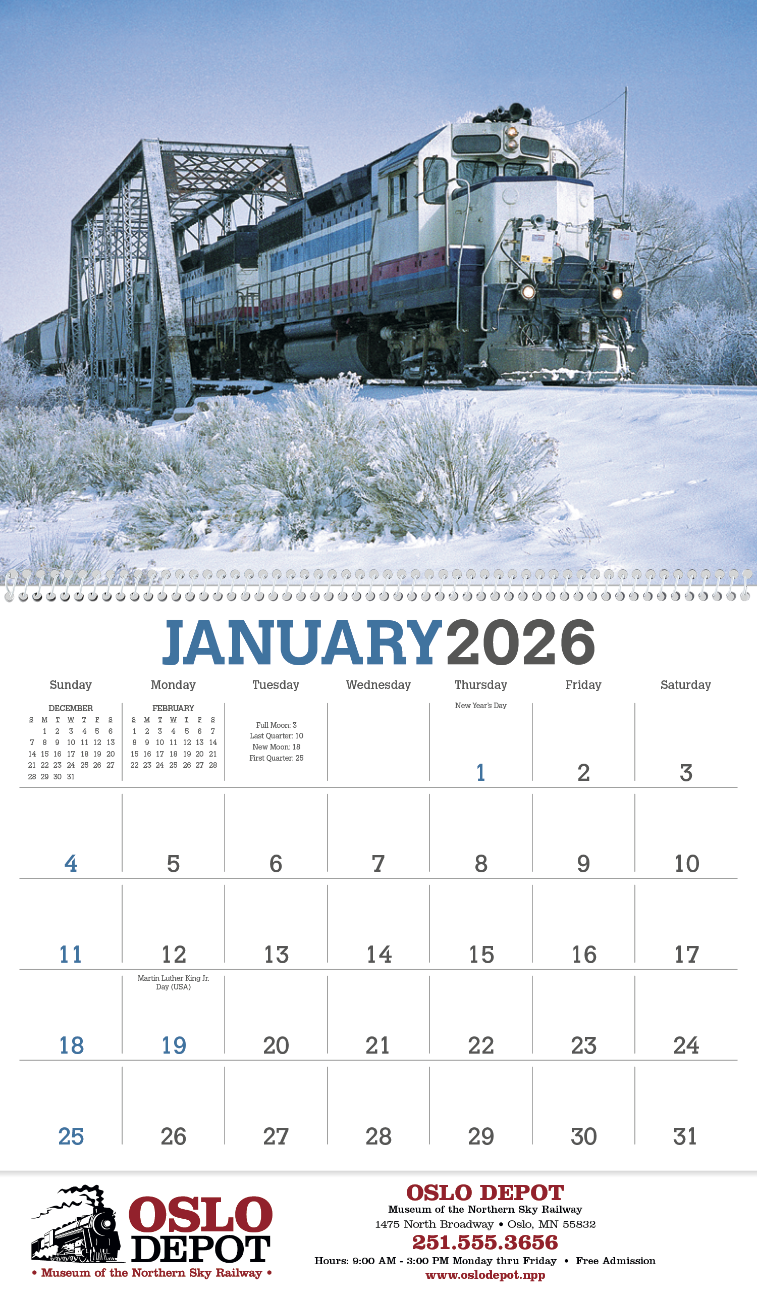 Triumph® Calendars Trains Calendar 6