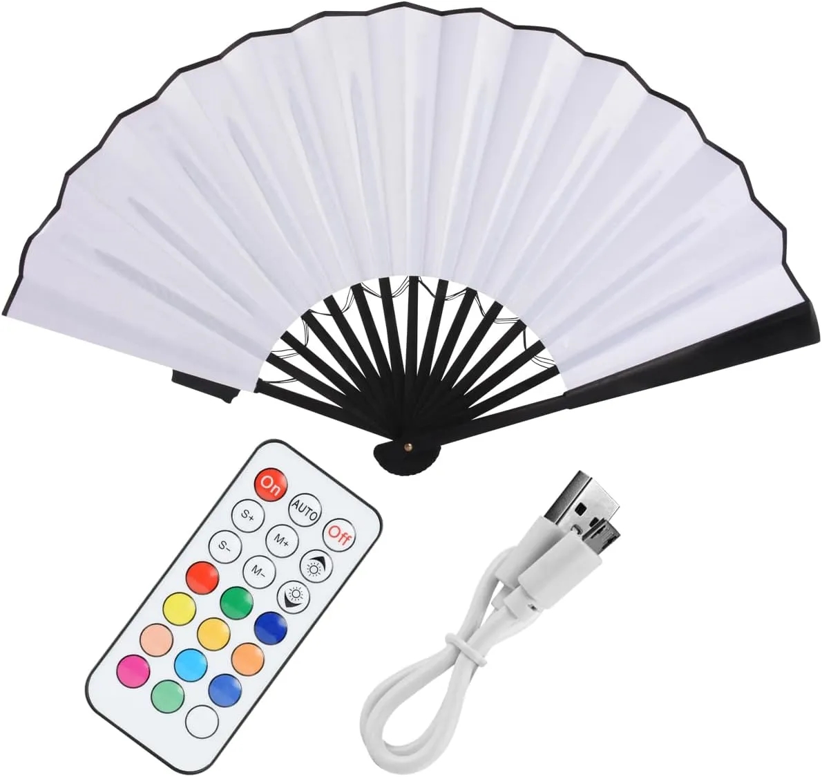 LED Luminous Folding Fan 3