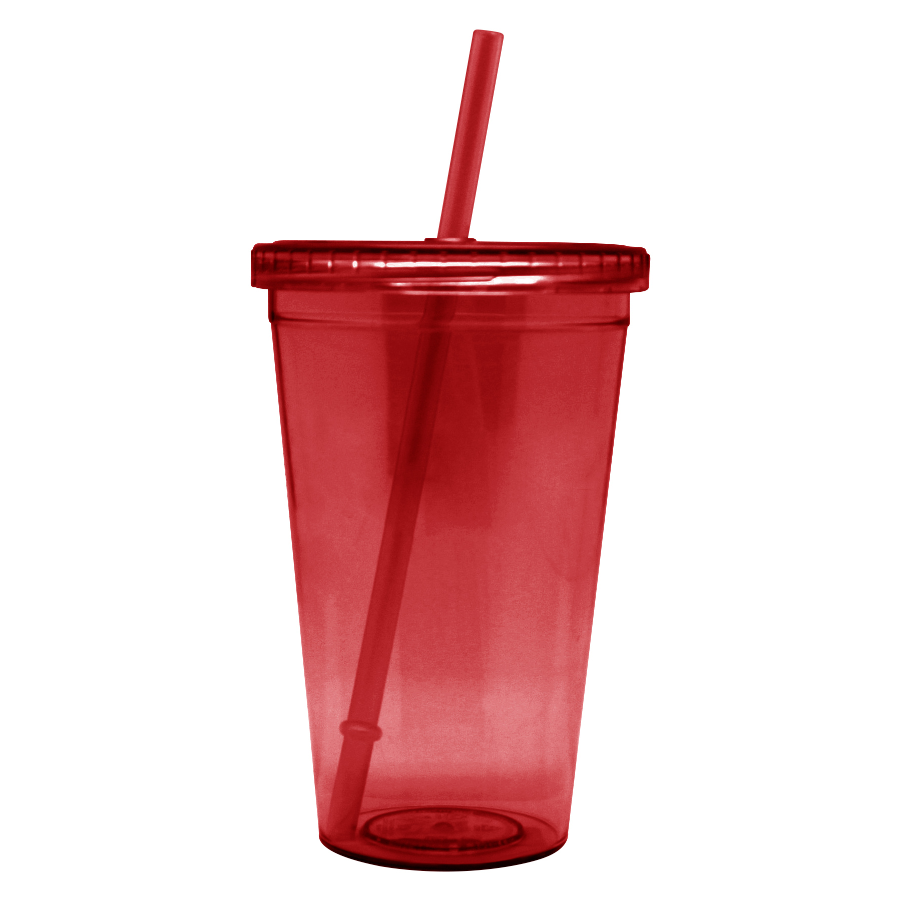 Double Wall Clear Plastic Cup With Lid And Straw 7