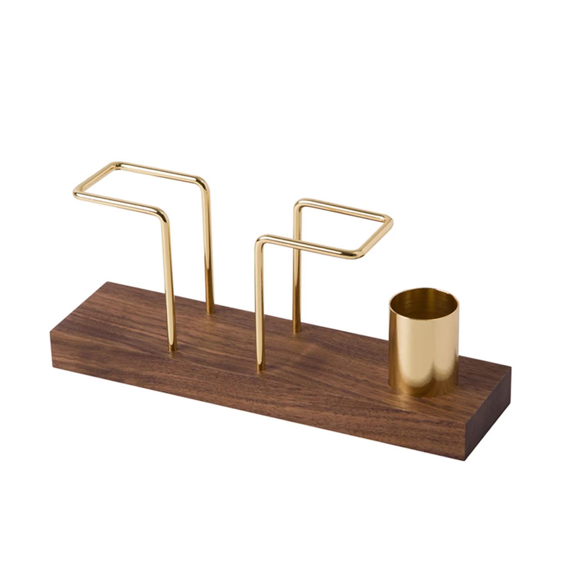 Wood Vertical Napkin Holder With Toothpick Dispenser 2