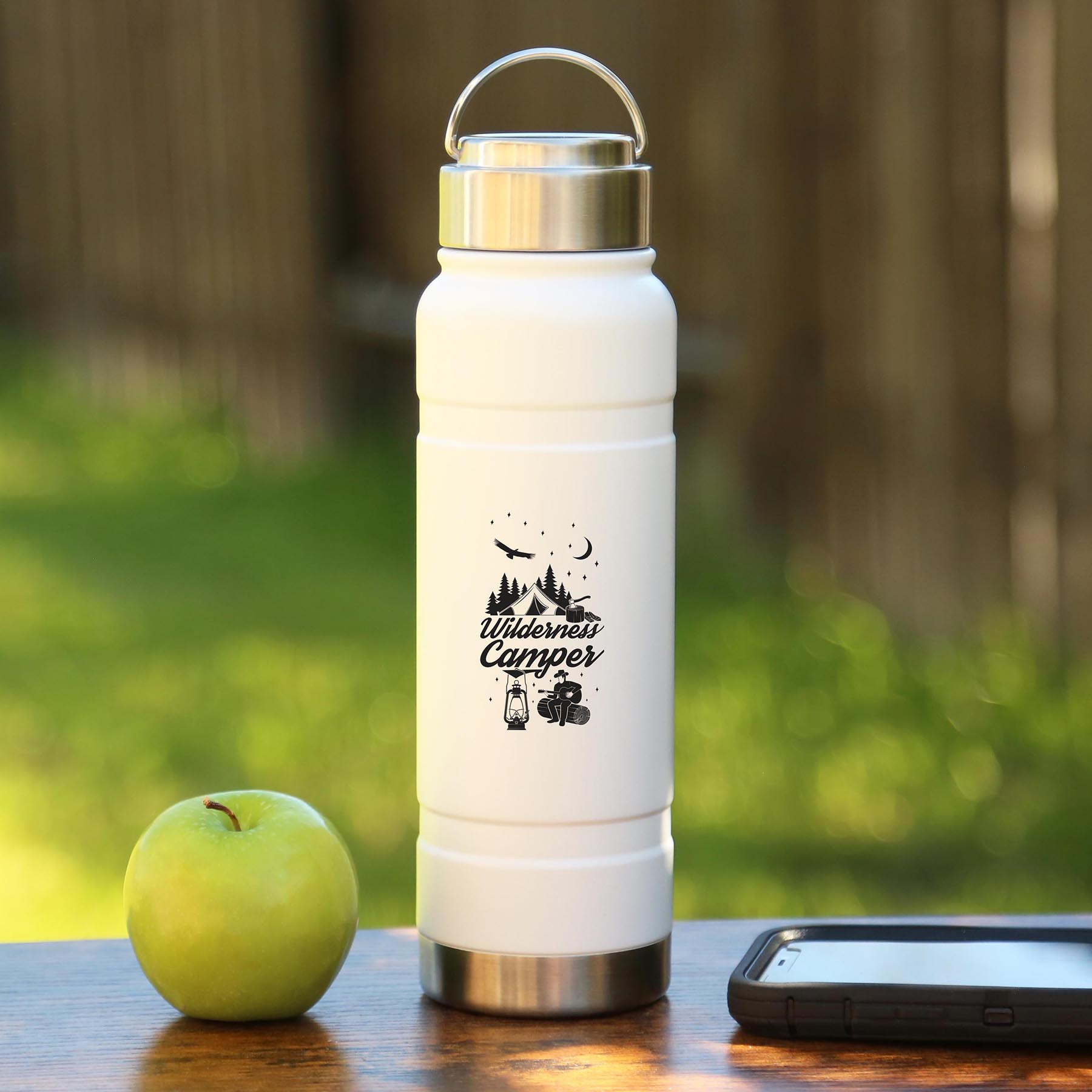 Burleigh Stainless Steel Bottle 650 Ml. (22 Fl. Oz.), custom water bottle with logo imprint 4