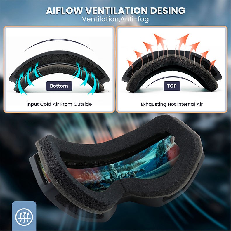 Anti-Fog UV Protection Ski Goggles 4