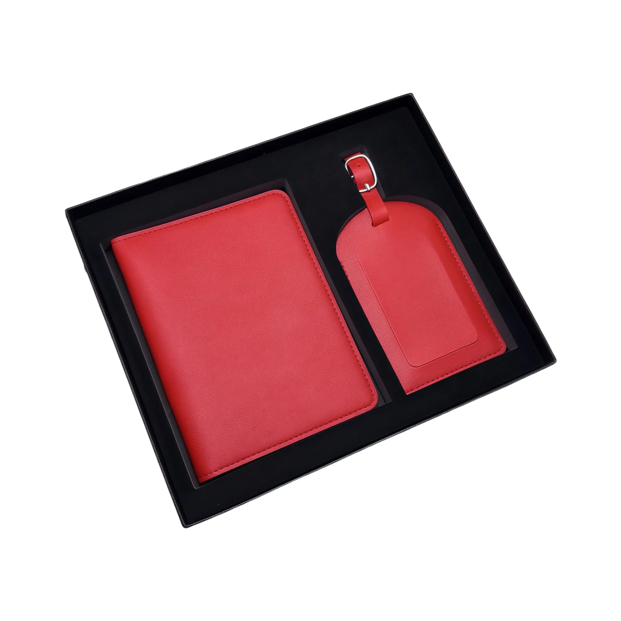 PU Leather Passport Case & Luggage Tag Set 8