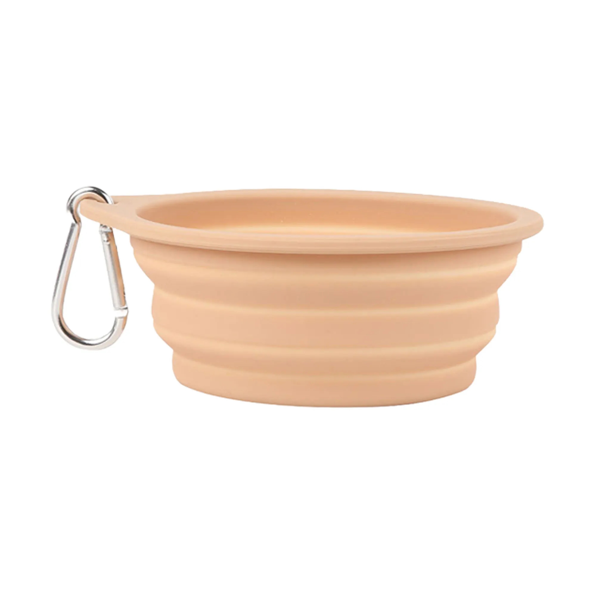 Collapsible Travel 20oz Silicone Pet Bowl with Carabi 6