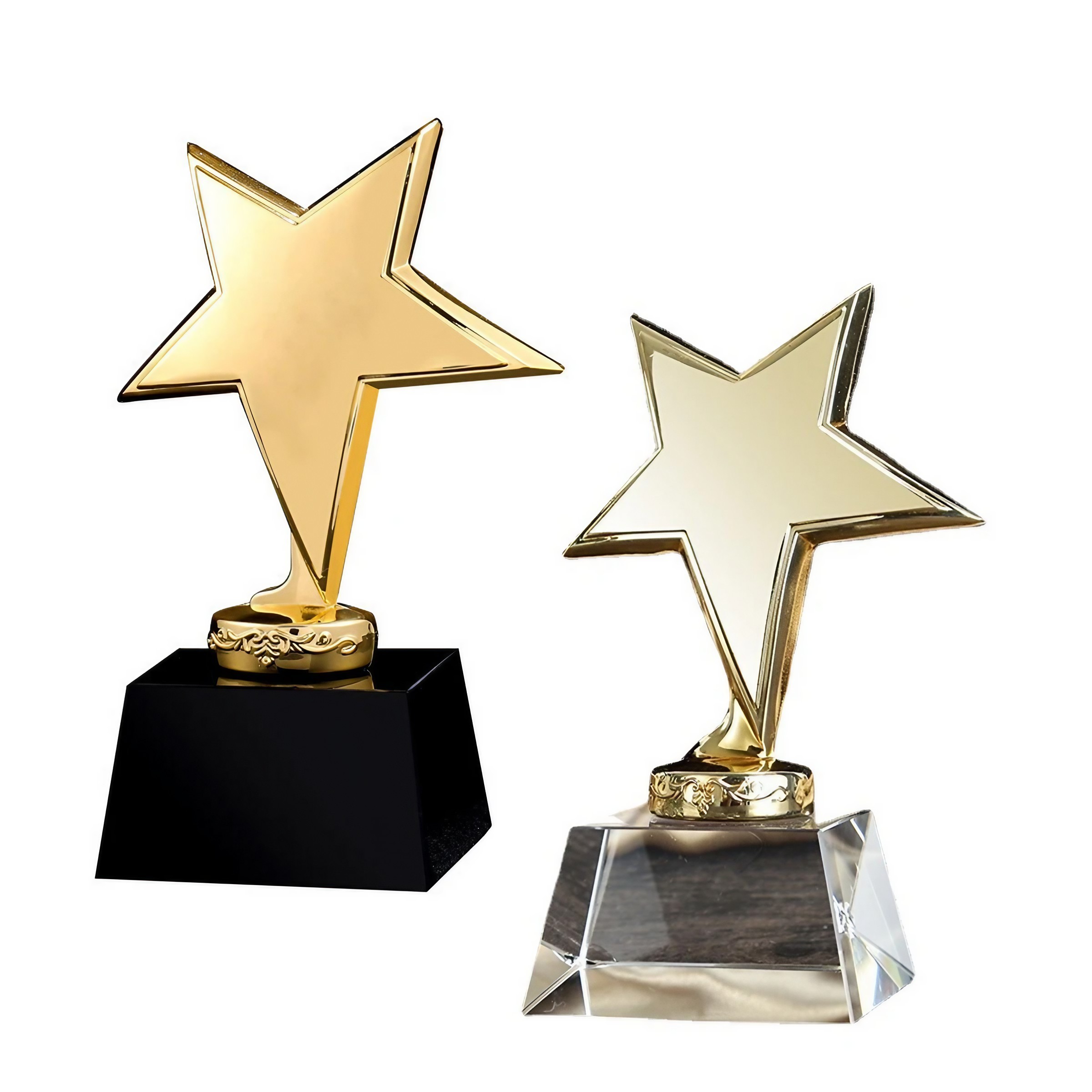 Golden Star with Crystal Pedestal Trophy 2