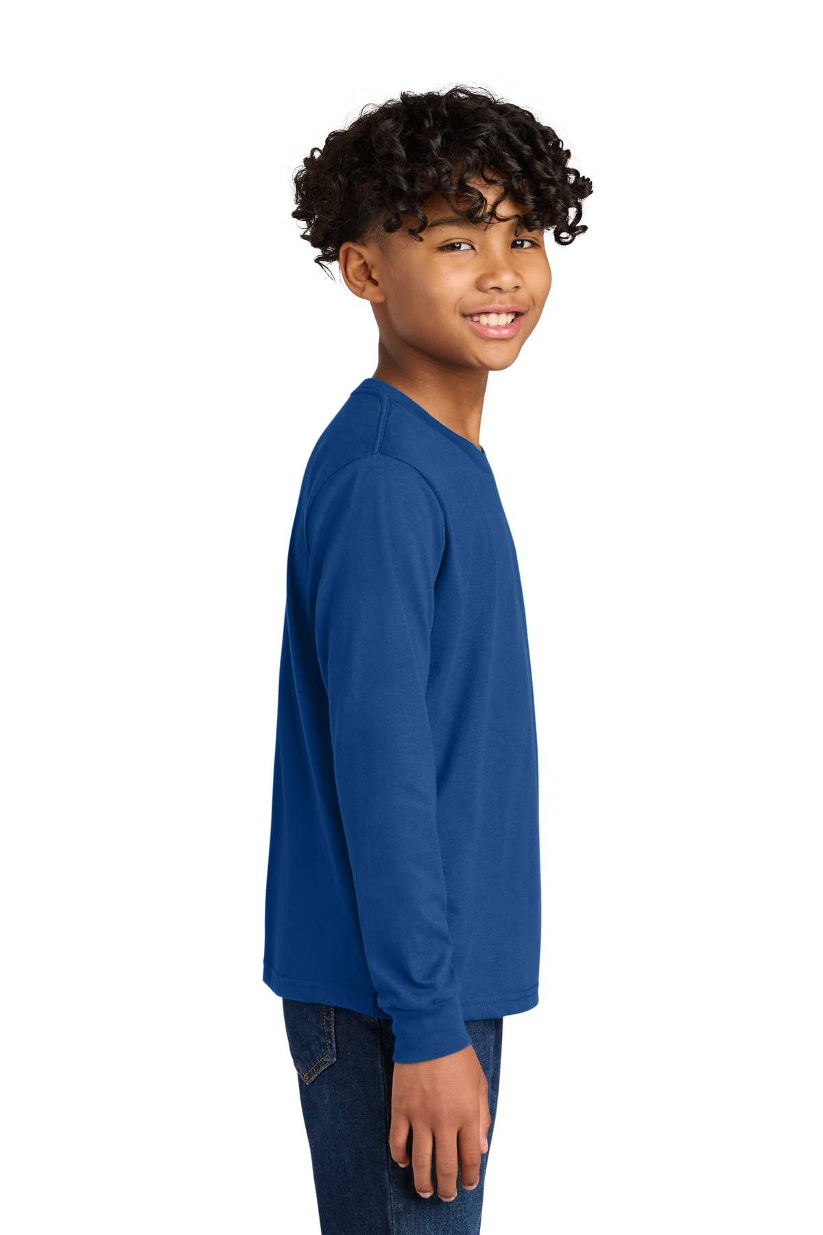 Next Level Apparel Youth Cotton Long Sleeve Tee NL3311 7