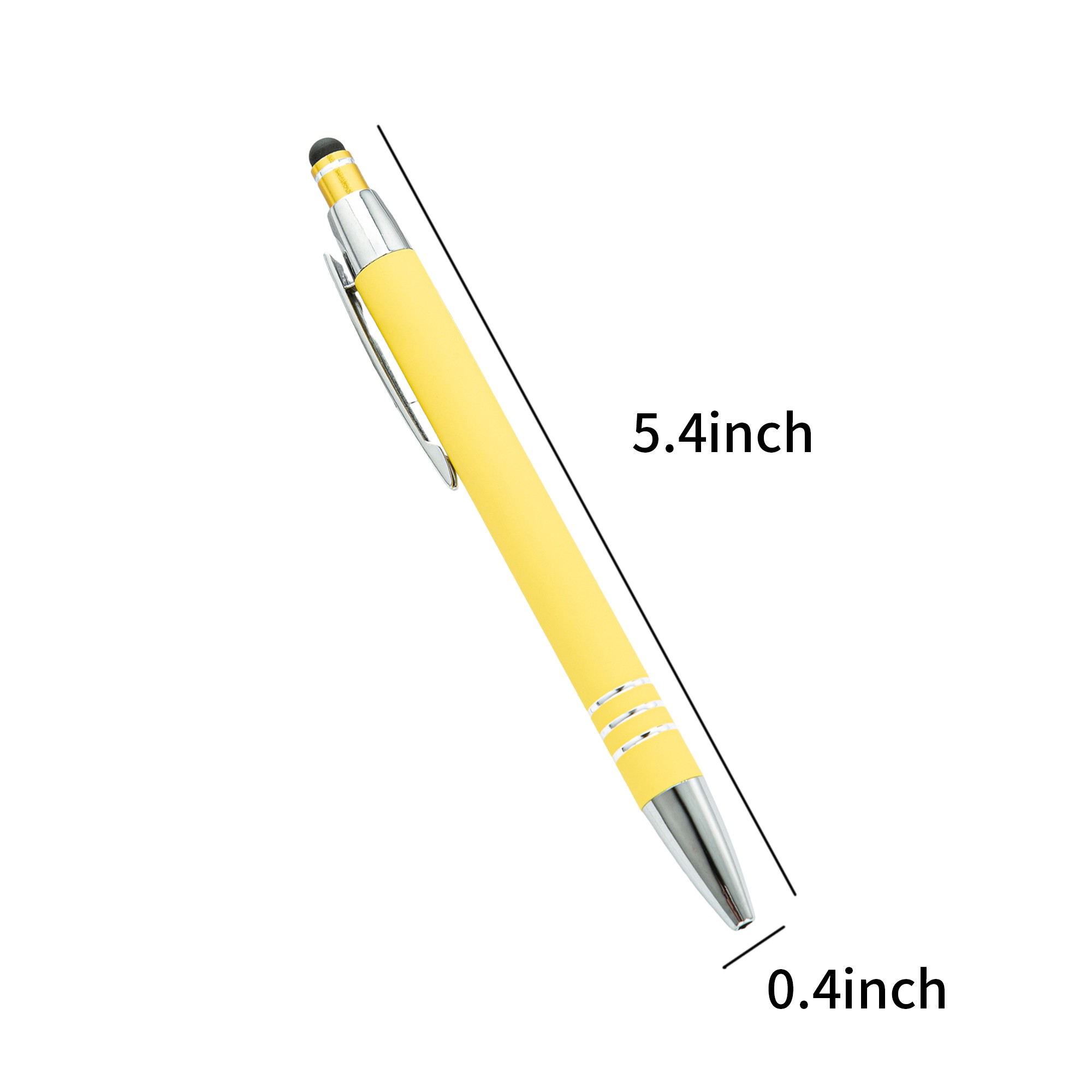 Metal Touch Screen Ballpoint Pen With Press Design 5.4" 11