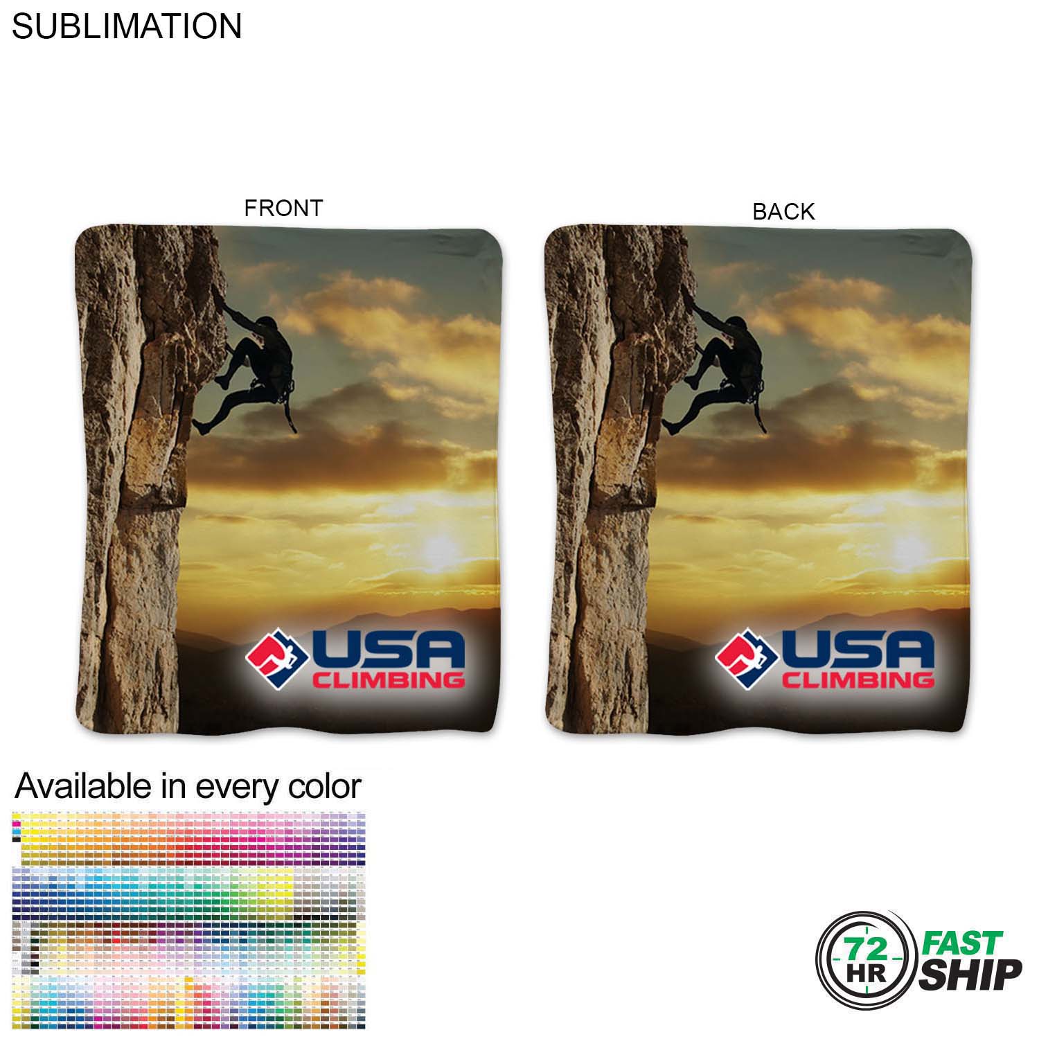 72 Hr Fast Ship - Ultra Soft and Smooth Microfleece Blanket, 50x60, Sublimated 4