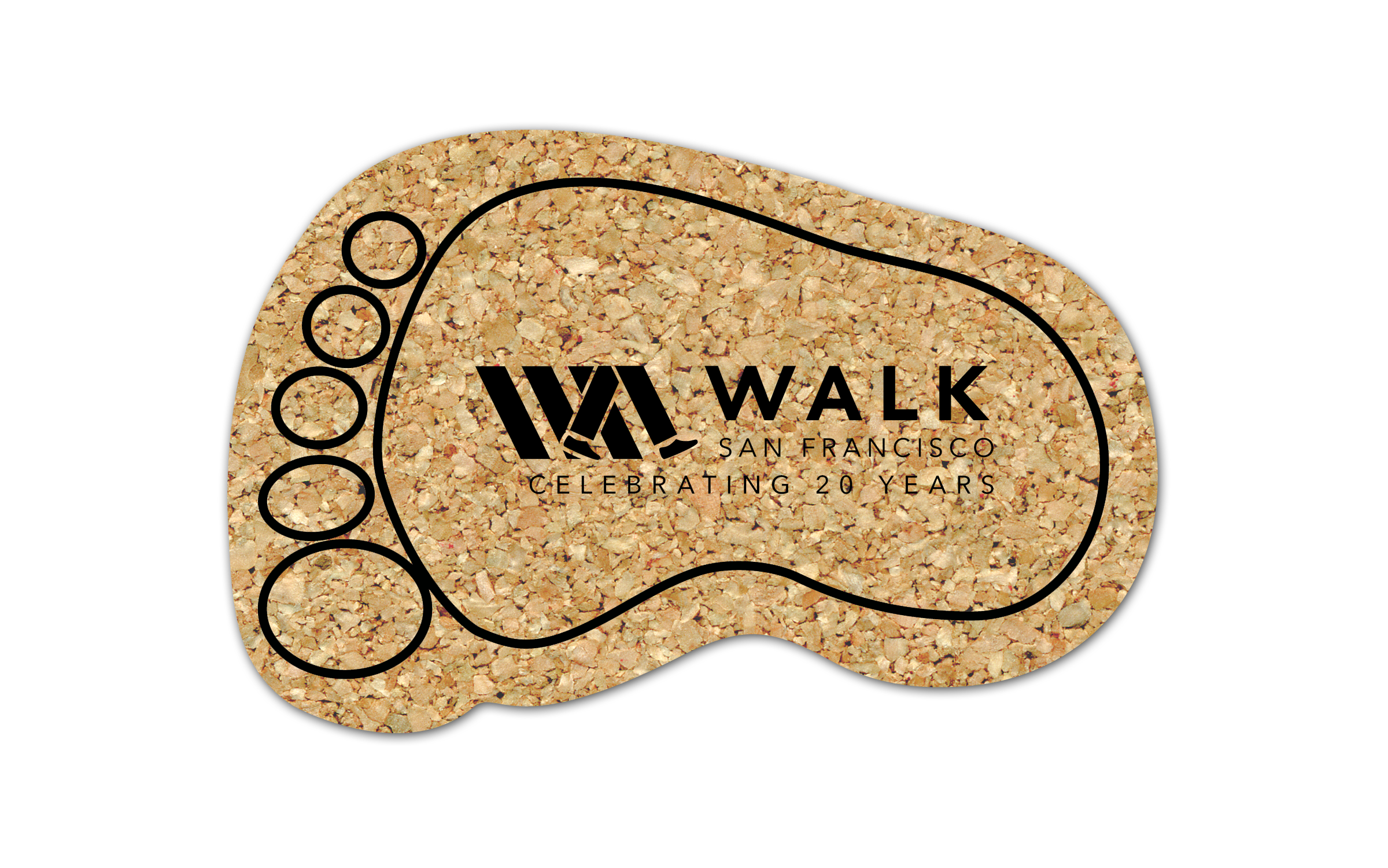 Foot Cork Coaster 5FO 5