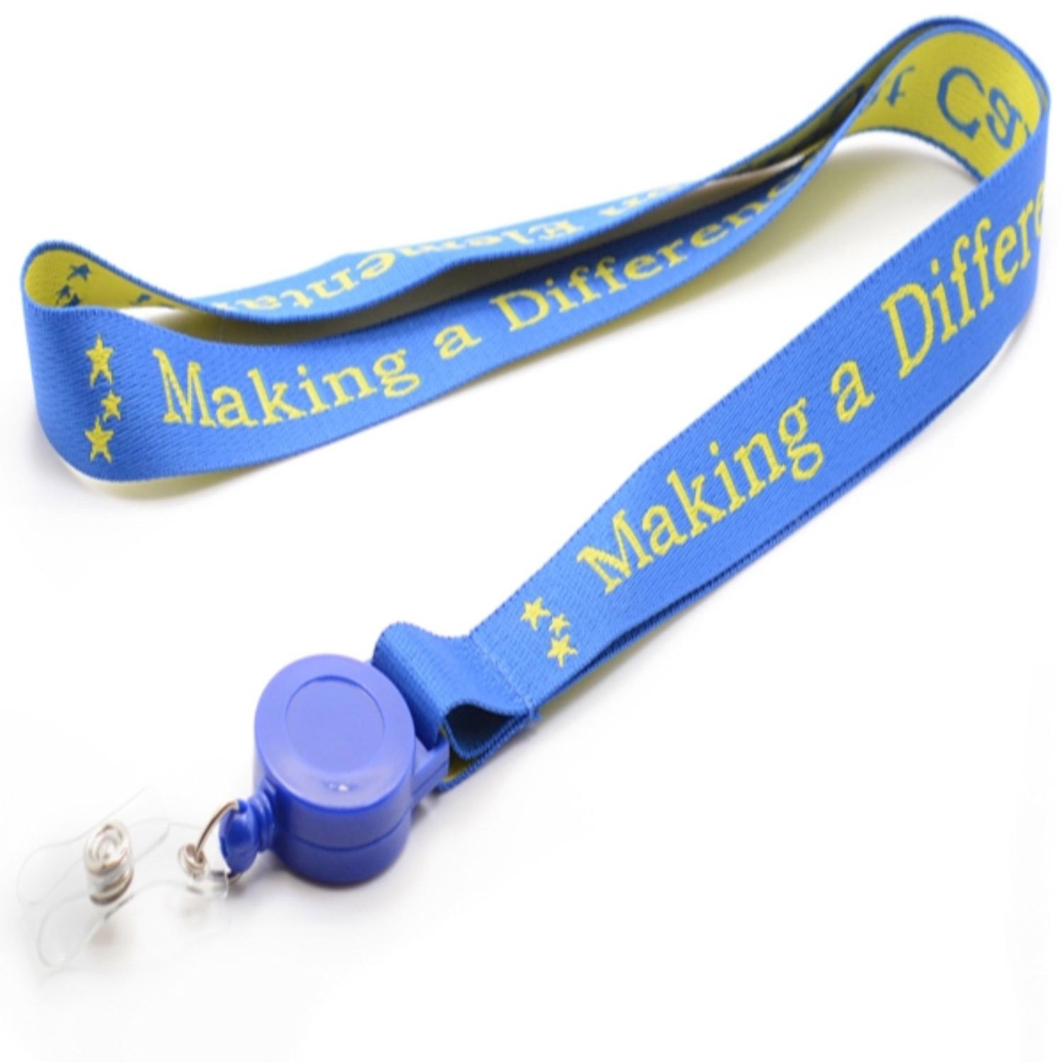Woven Lanyard with Retractable Reel Combo 2