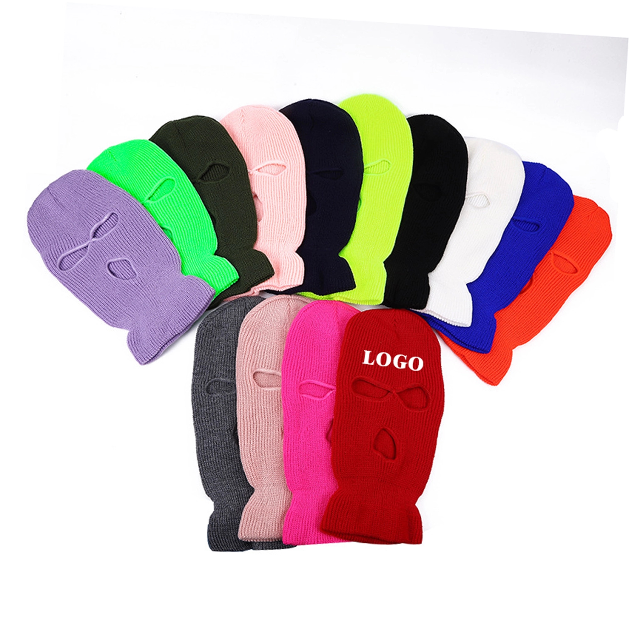 3-Hole Winter Ski Mask MOQ 50PCS