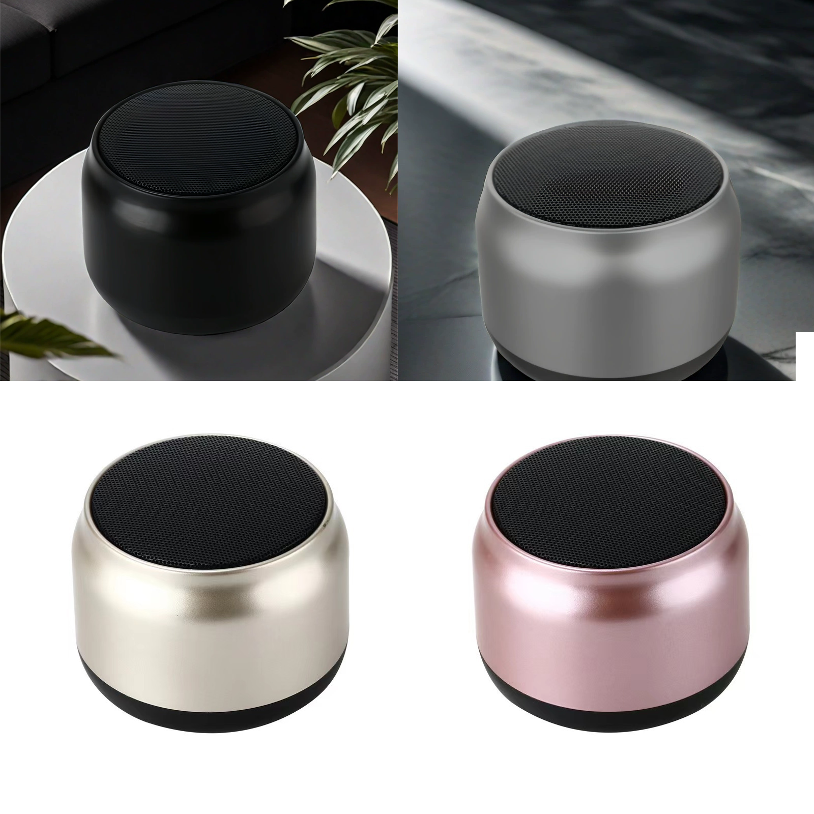 Round Portable Bluetooth Speaker
3