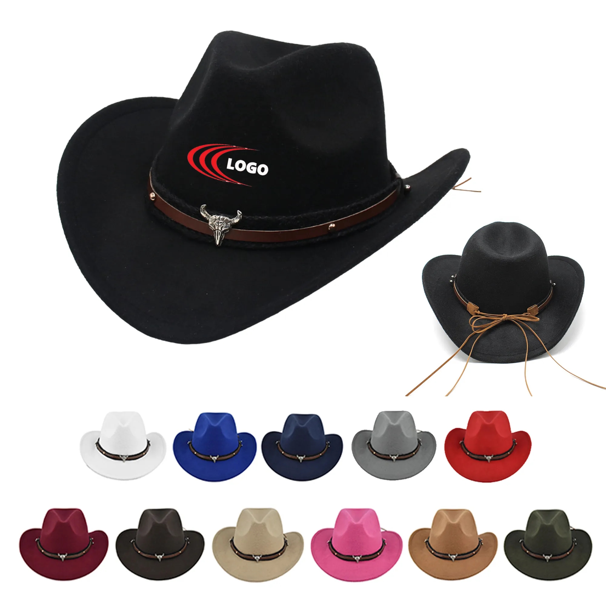 Suede Western Cowboy Hat 3