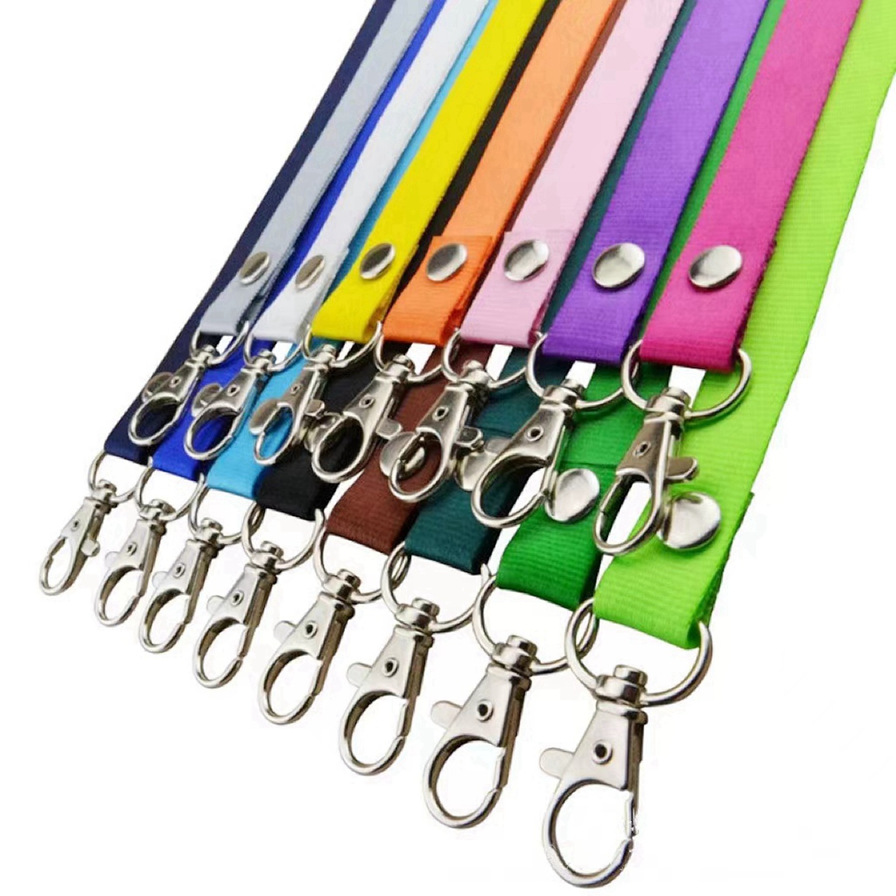 17.7"X 0.78" Custom Embroided Work Id Lanyard 5