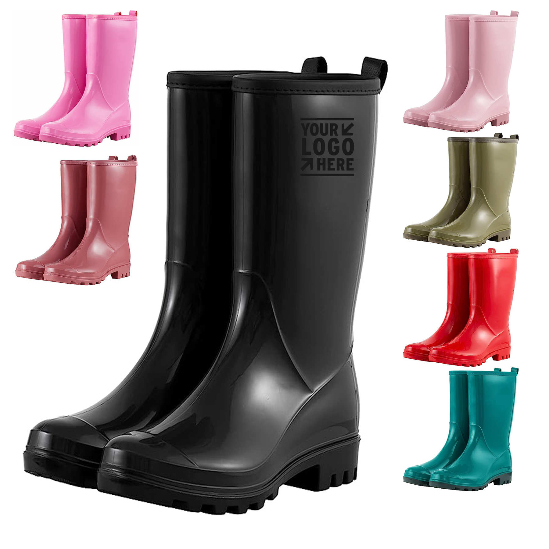 Waterproof Garden Shoes Anti-Slipping Rainboots for Ladies  2