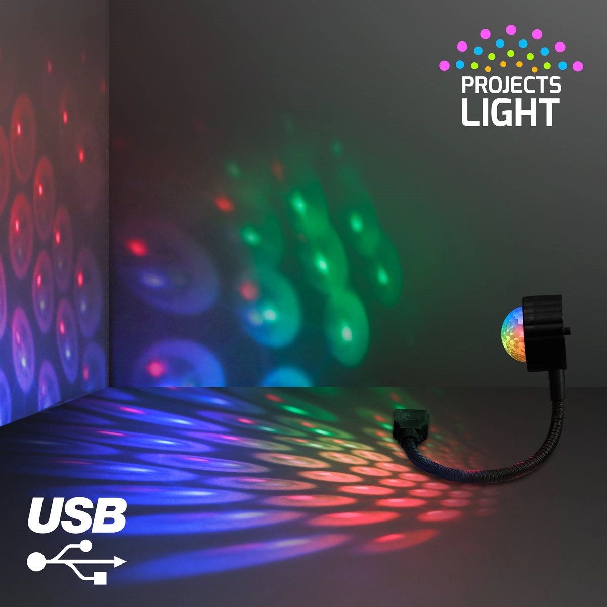 USB Party Light Mini Disco Ball, 9 Settings 2