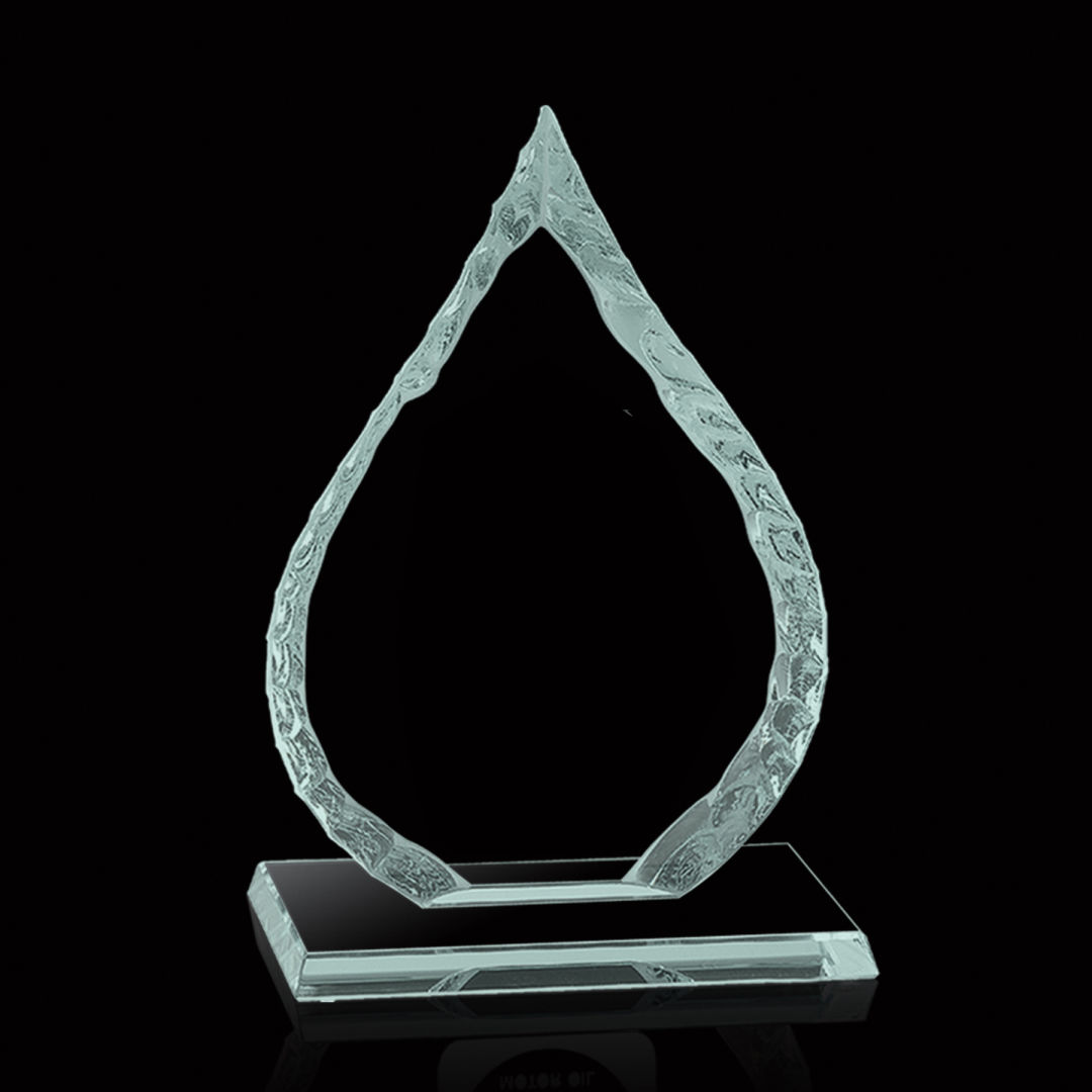 Iceberg Oil Drop Award on Base - Jade 12
