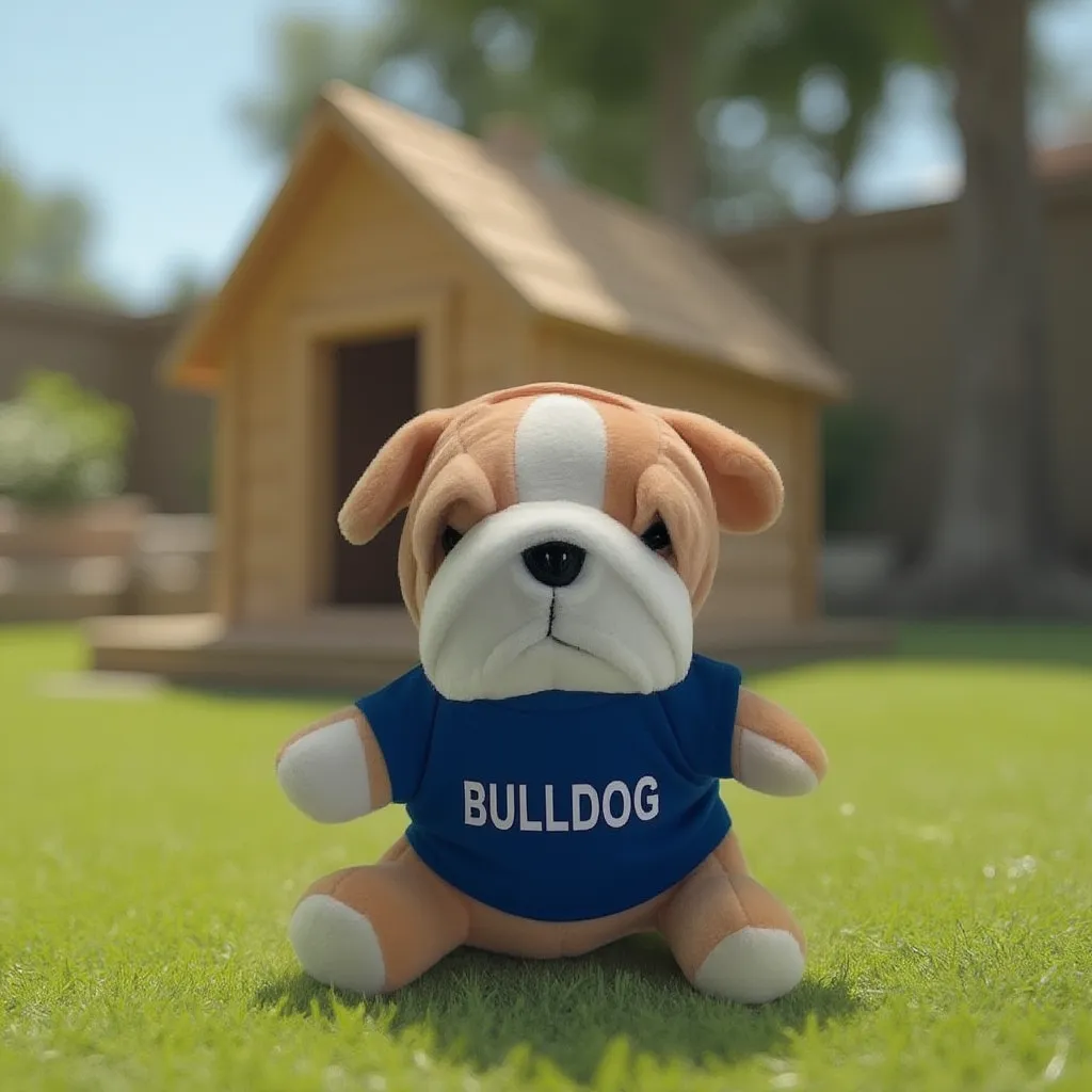 6" Beanie Bulldog Plush 8