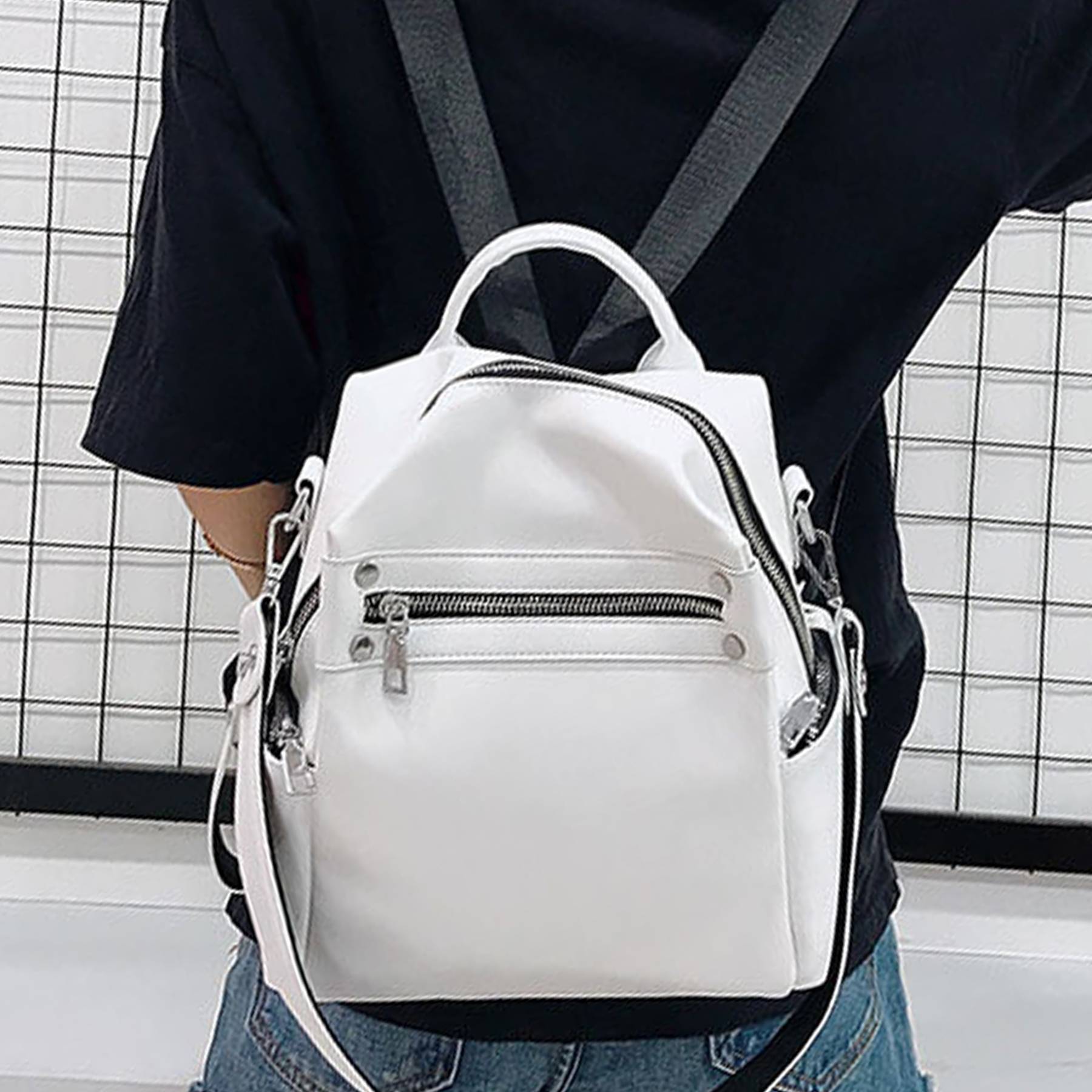 PU Leather Women Backpack Purse 5
