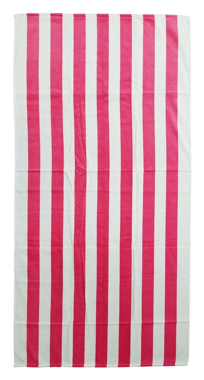 30x60 Pink Cabana Striped Beach Towel Bahia Collection by Döhler. 4