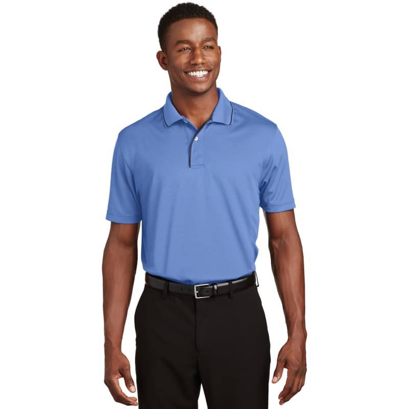 Sport-Tek Dri-Mesh Polo With Tipped Collar And Piping. 3