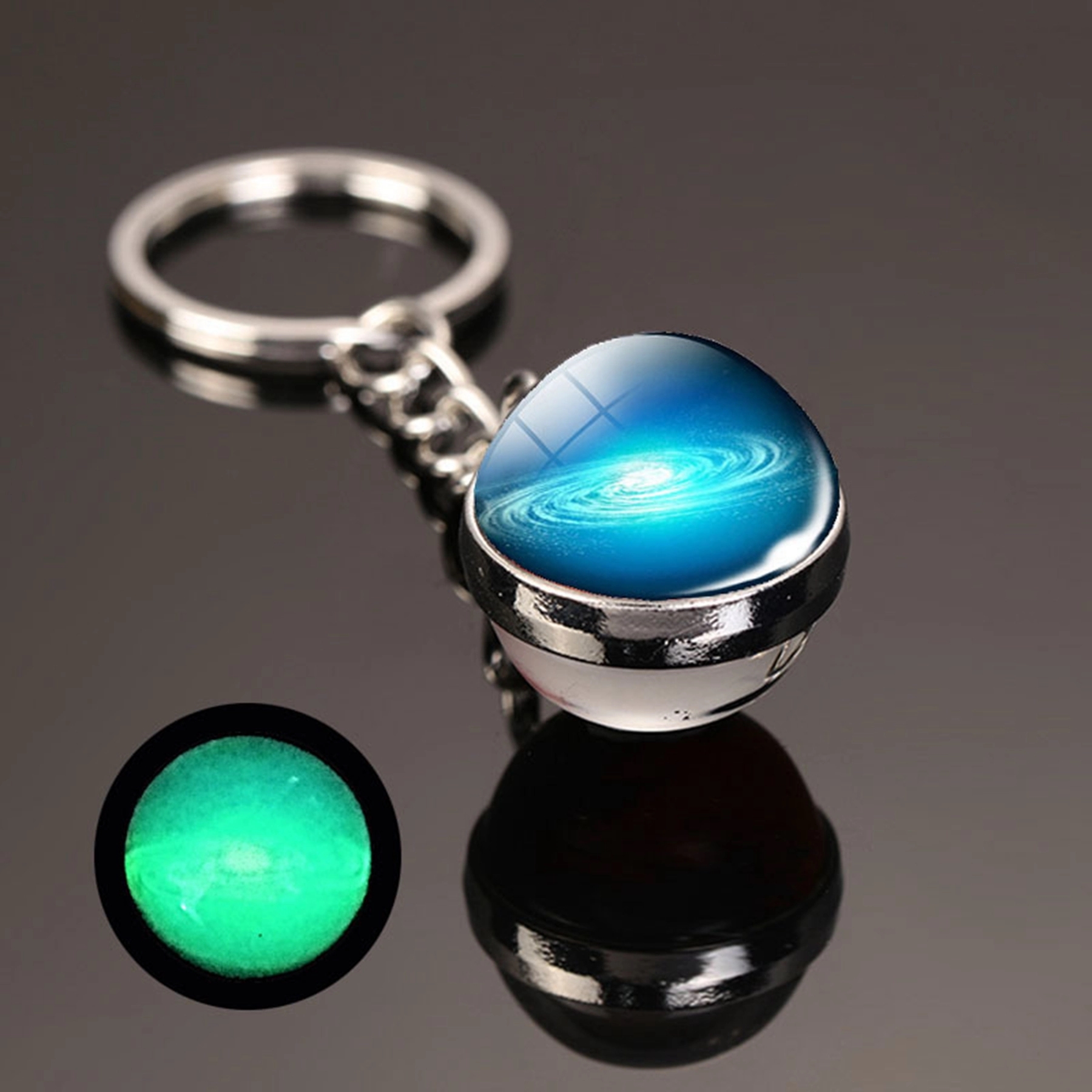 Glow in the Dark Crystal Ball Key Chain 10