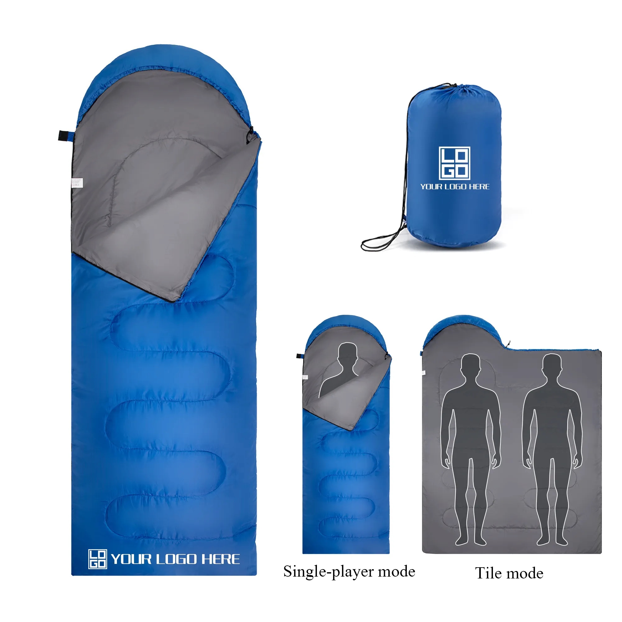 Outdoor Envelope Sleeping Bag Backpacking Camping 2