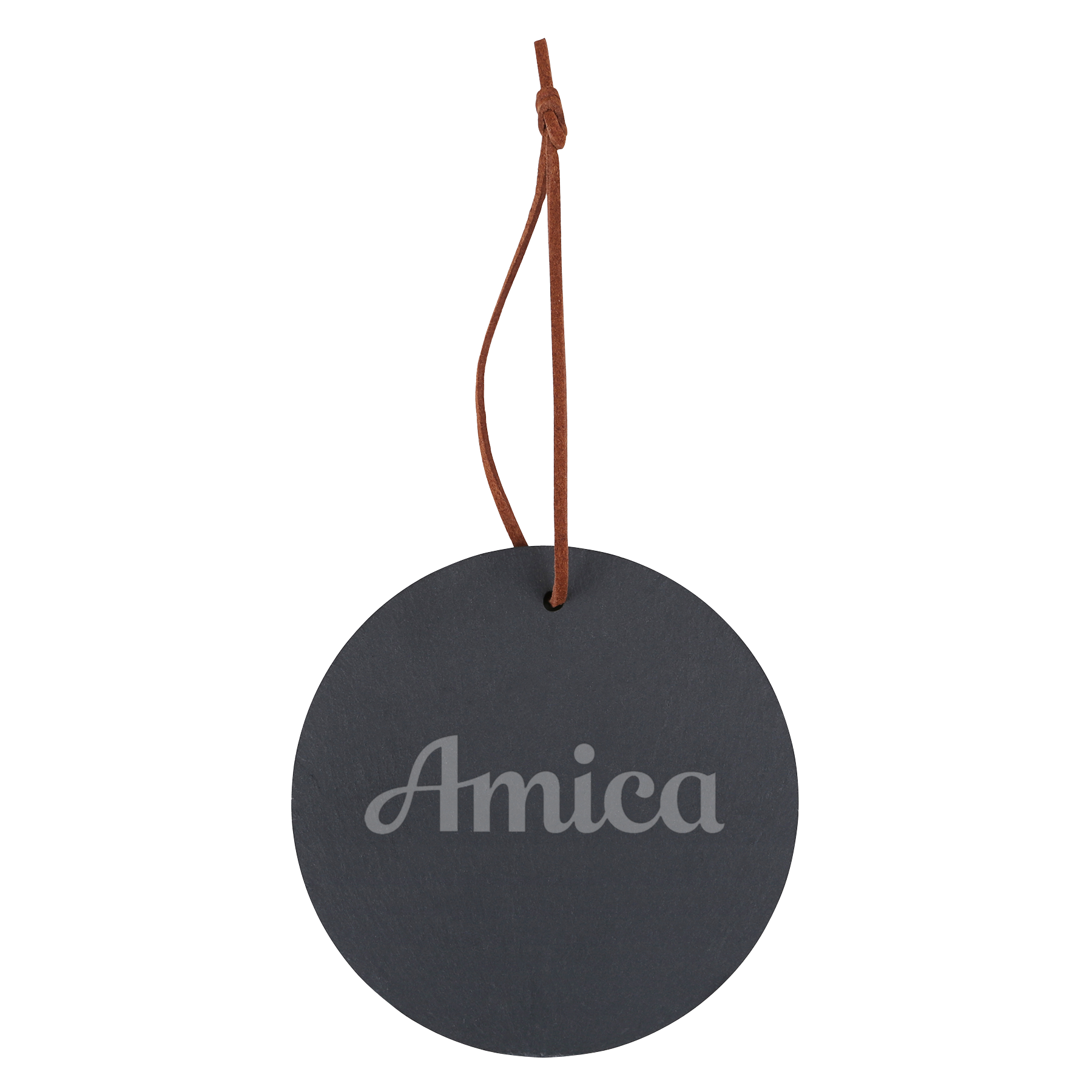Slate Round Ornament 3
