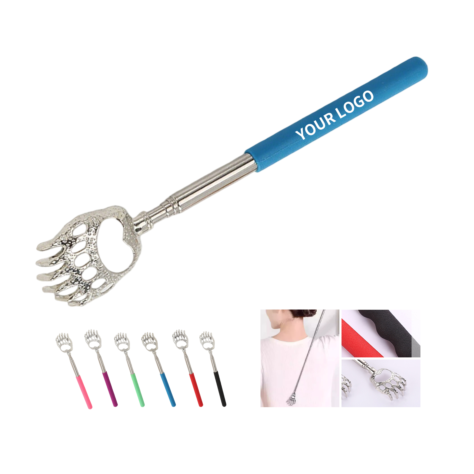 Stainless Steel Telescopic Bear Claw Back Scratcher 6