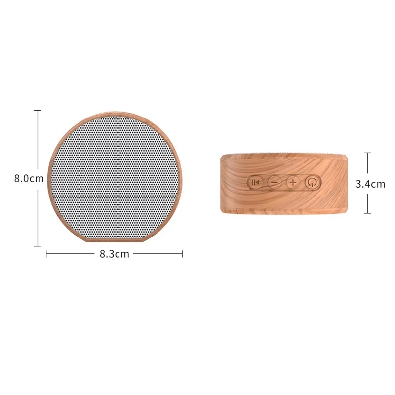 Wood Grain Wireless Bluetooth Speaker 5