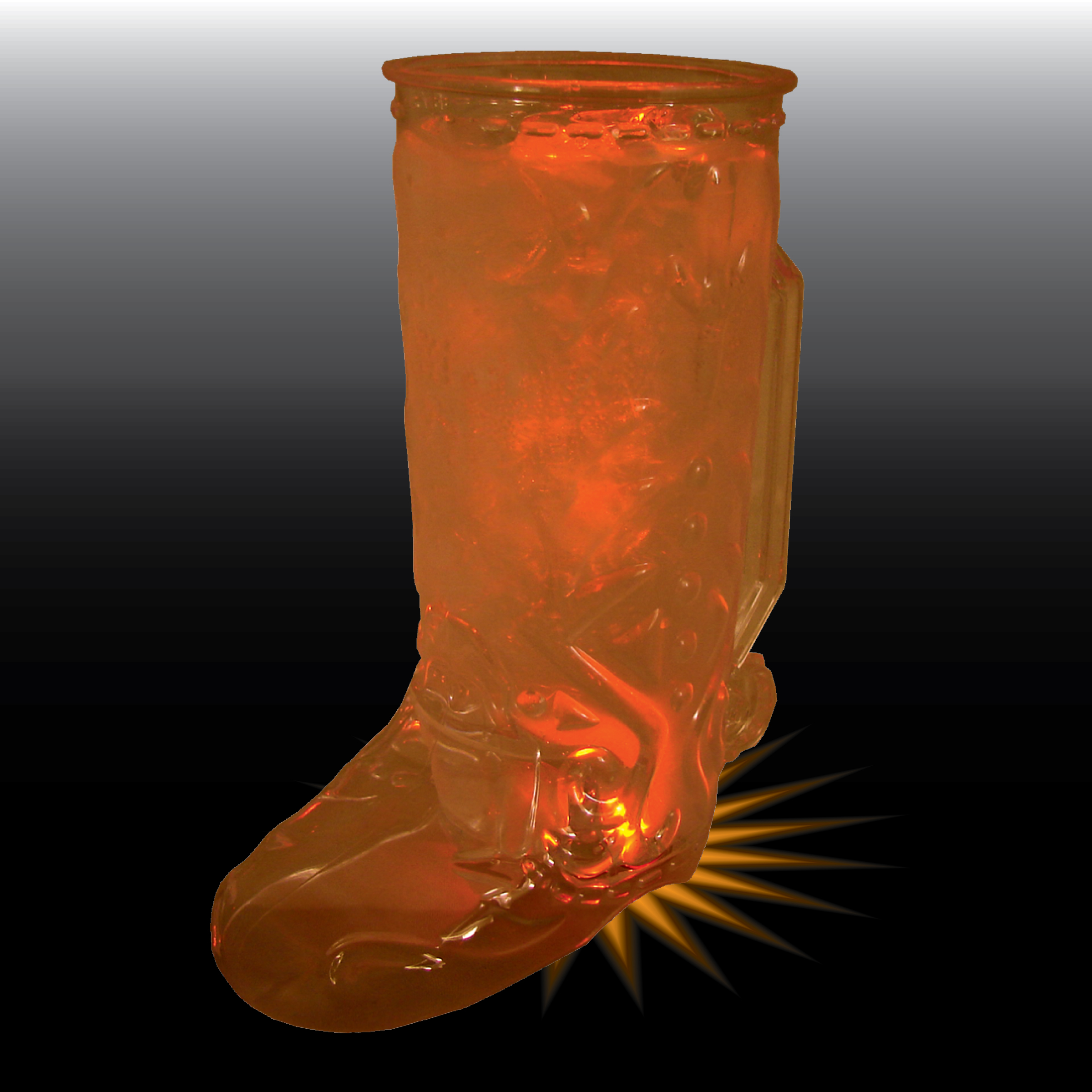 20oz Single Light Western Themed Plastic Cowboy Boot Mug with Handle 6