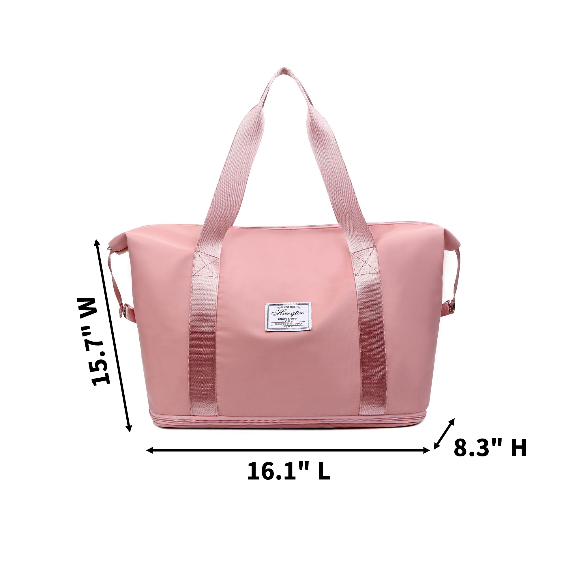 Expandable Weekender Duffel 16.1" Length X 15.7" Width X 8.3" Height 6